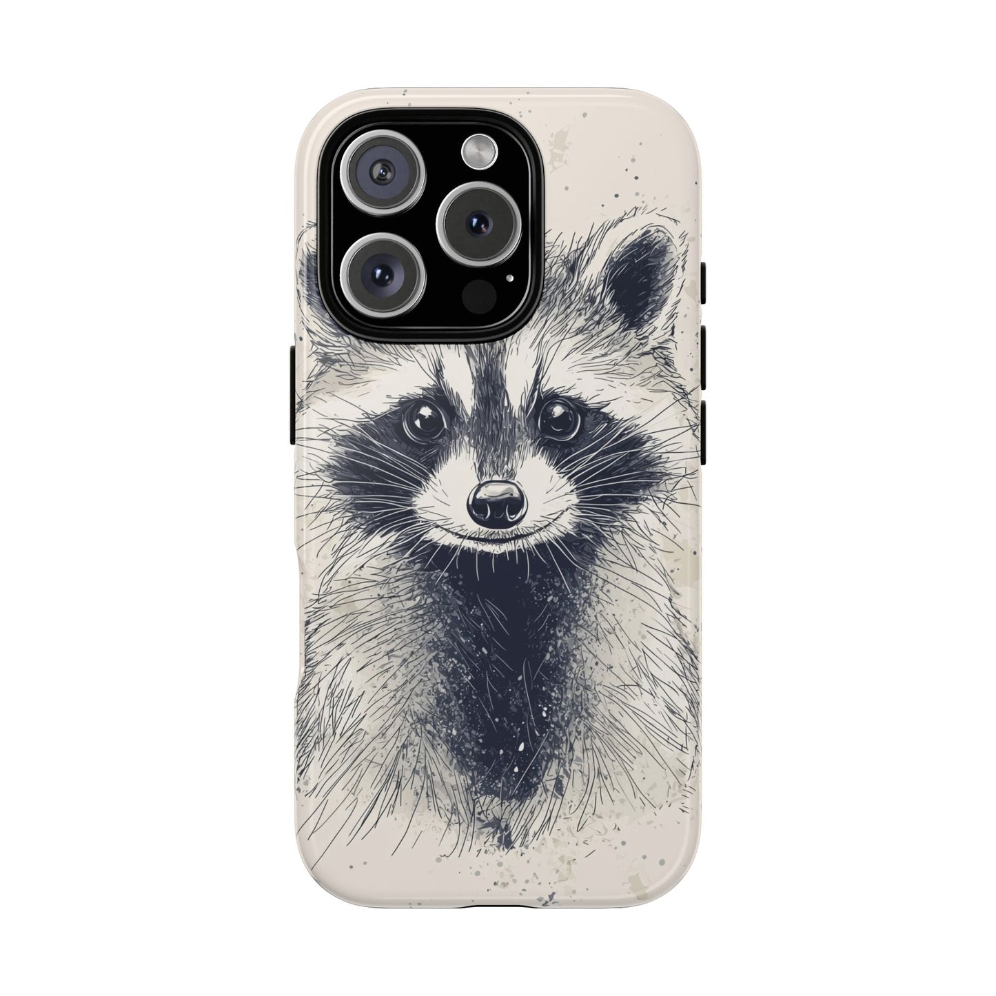 Midnight Mischief: Raccoon Portrait Phone Case for iPhone, Samsung & Pixel