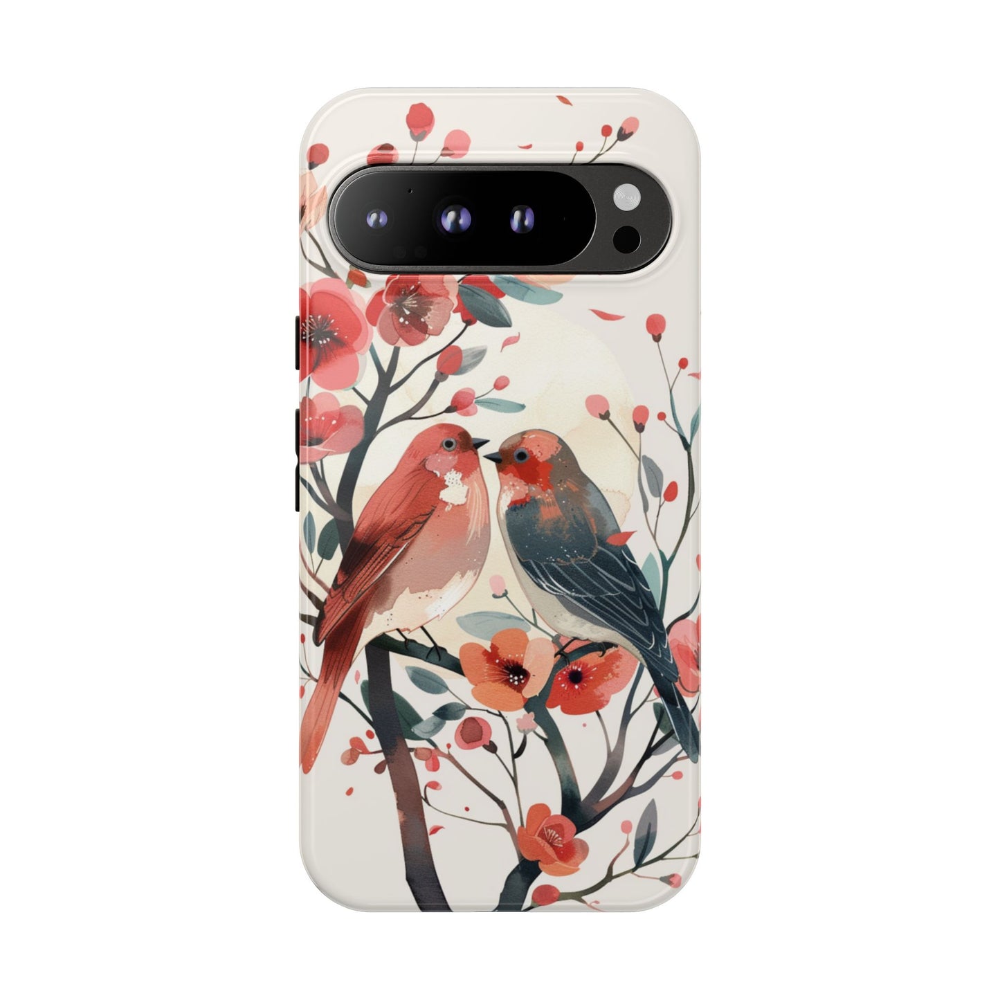 Floral Birds Phone Case β Elegant Nature-Inspired Design for iPhone, Samsung & Google Pixel