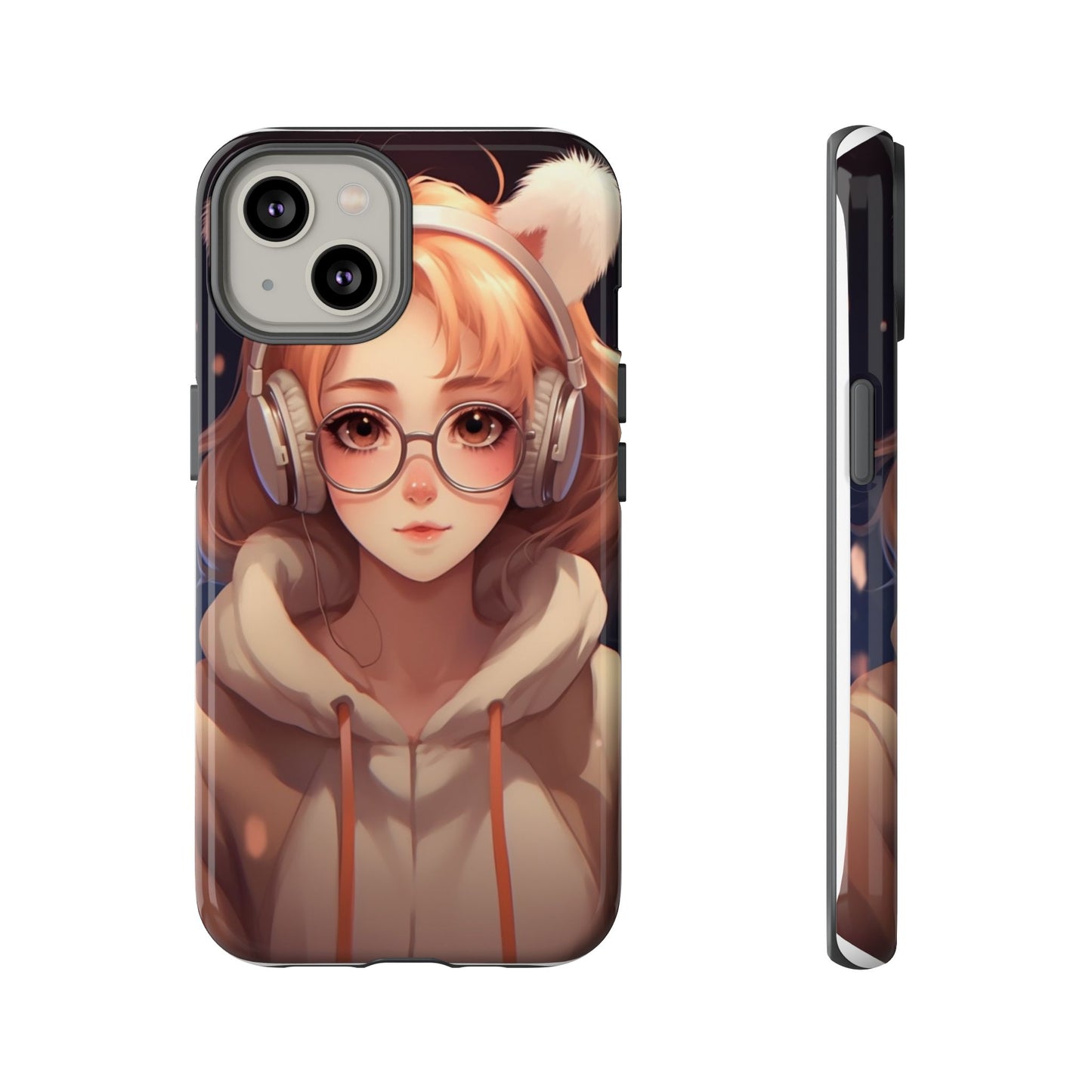 Anime Girl Phone Case - Cute Aesthetic Cover for iPhone, Samsung & Google Pixel, Girly Phone Case, Kawaii Lover Gift