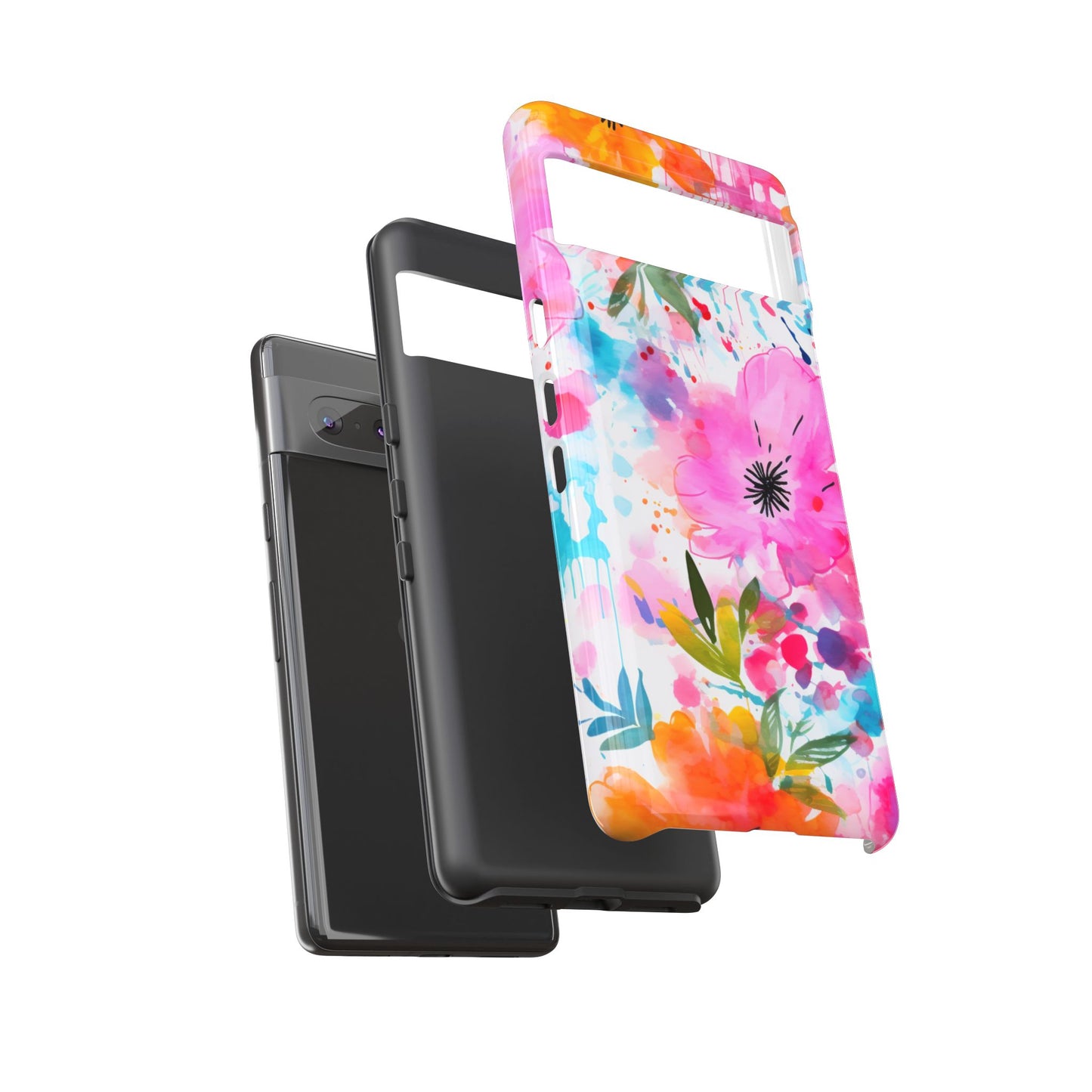 Vibrant Watercolor Floral Phone Case – Artistic & Colorful Design
