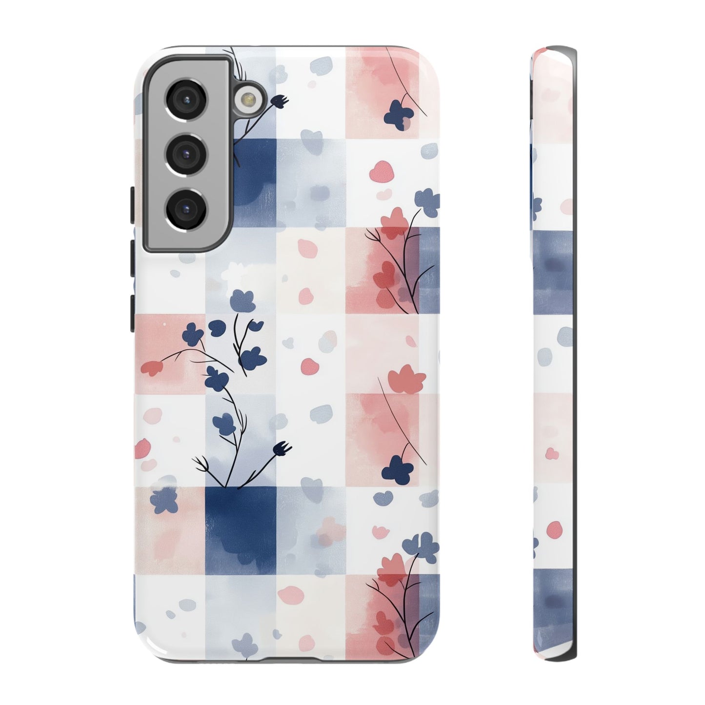 Kawaii Gingham Pastel Phone Case for iPhone, Samsung, Google Pixel