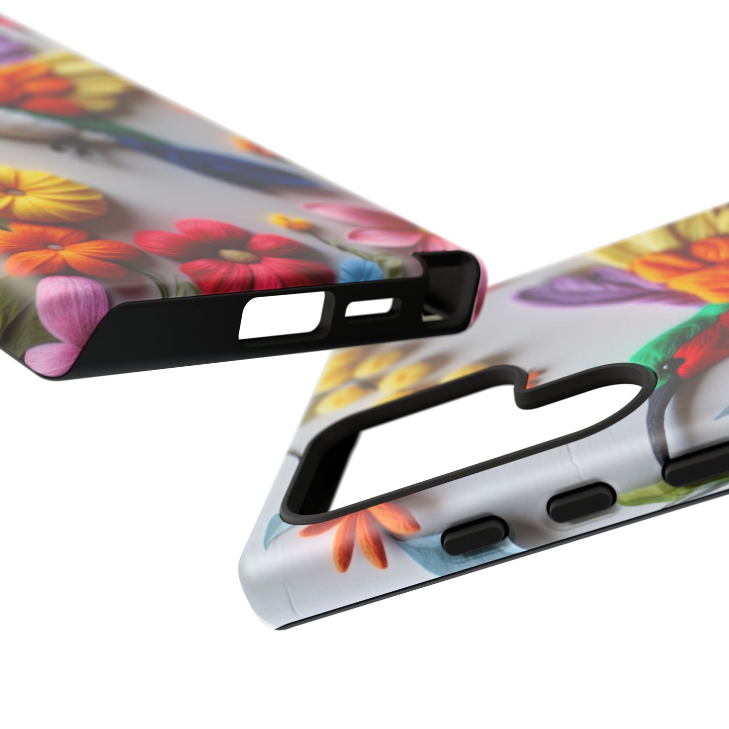 Elegant Hummingbird with Floral Mosaic Design | Nature's Artistic Vibes | iPhone 16 Pro