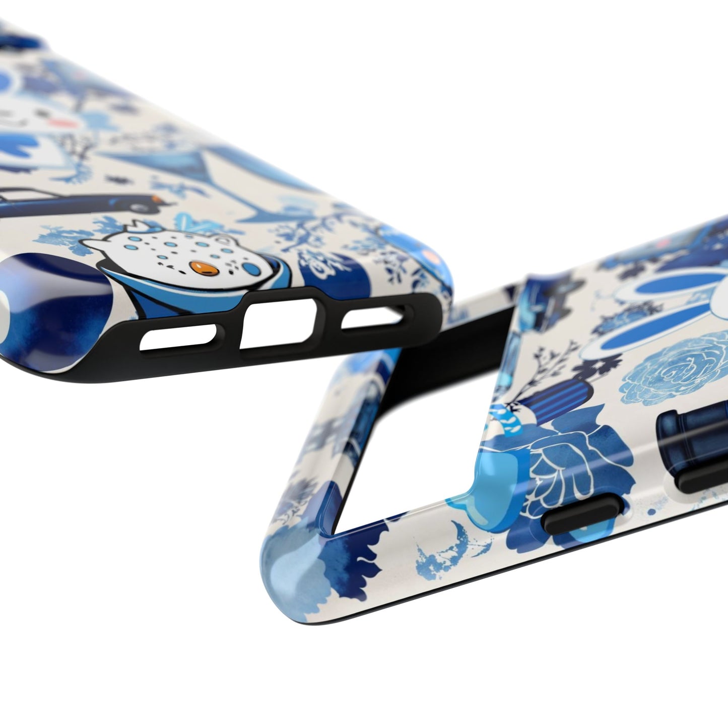 Blue Bunny & Car Themed Phone Case