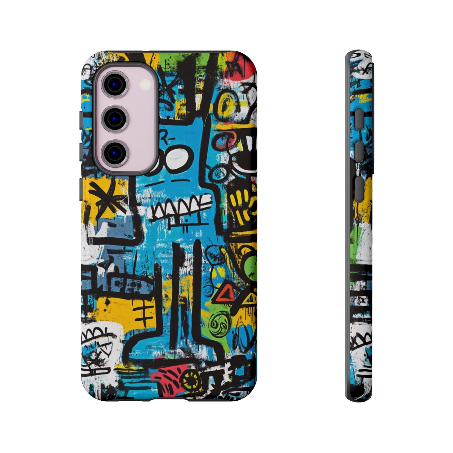 Basquiat Design Phone Case – Unique Street Art Protector - iPhone, Samsung & Google Pixel Cover - Artistic Painting Case, Art Lover Gift