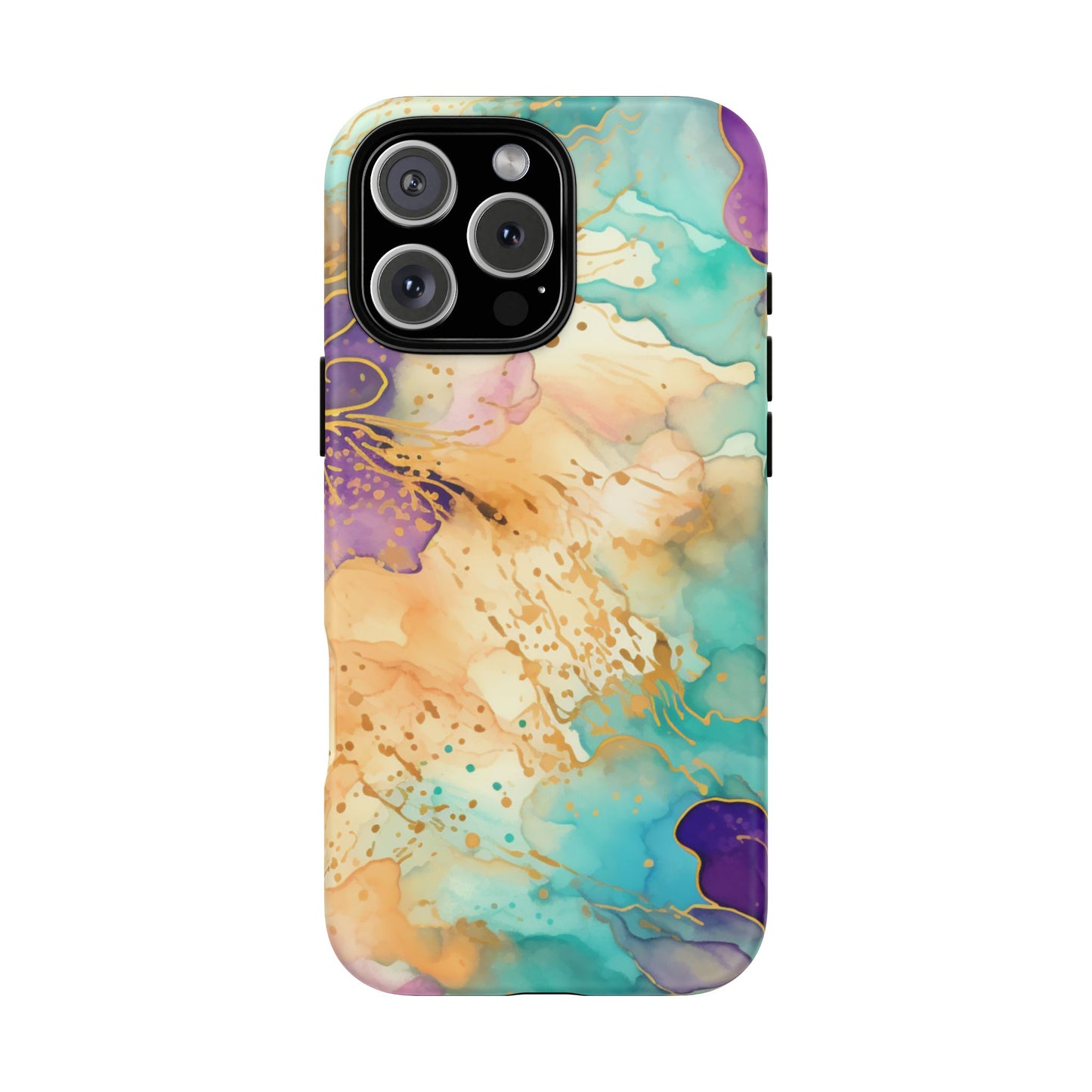 Golden Aura Abstract Watercolor Mobile Case
