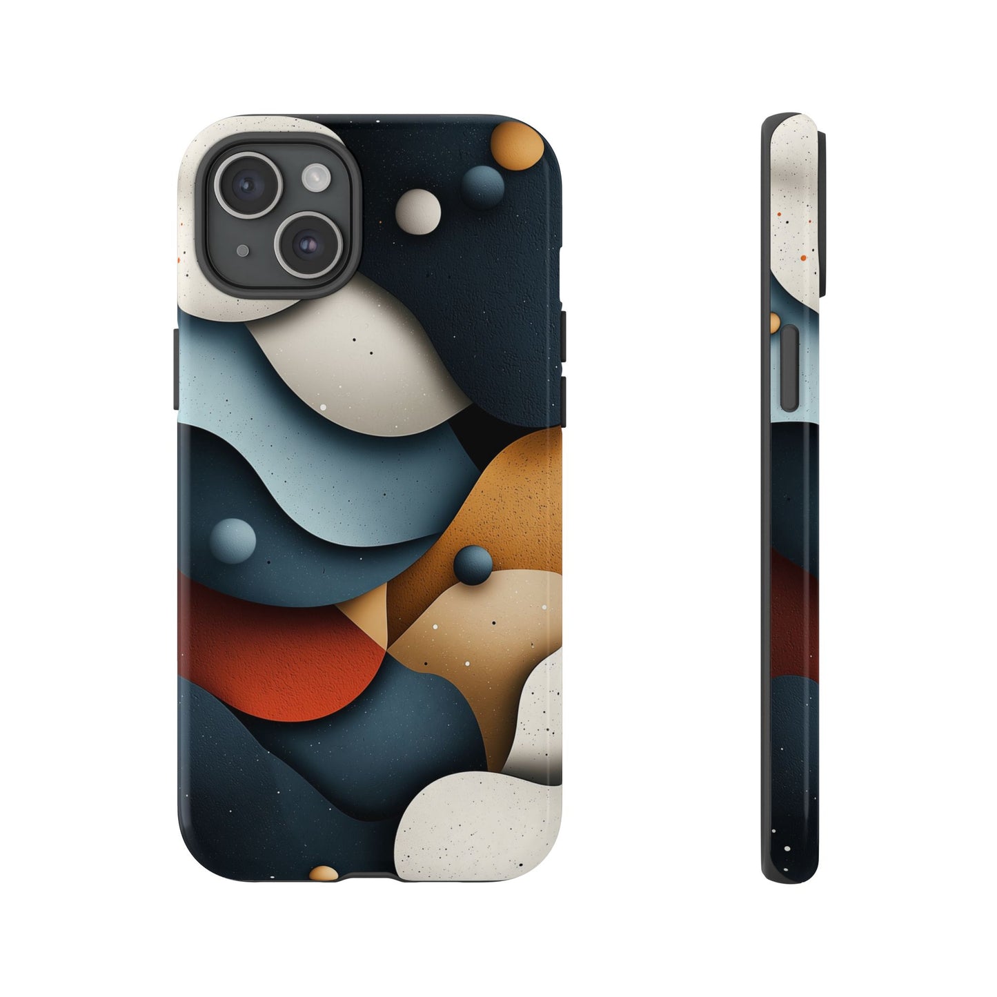 Cosmic Flow – Textured Abstract Phone Case for iPhone, Samsung & Pixel