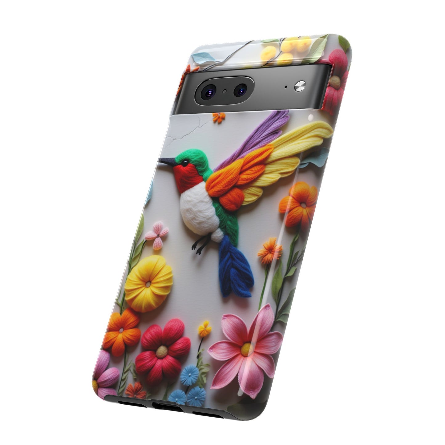 Elegant Hummingbird with Floral Mosaic Design | Nature's Artistic Vibes | Pixel 8 pro