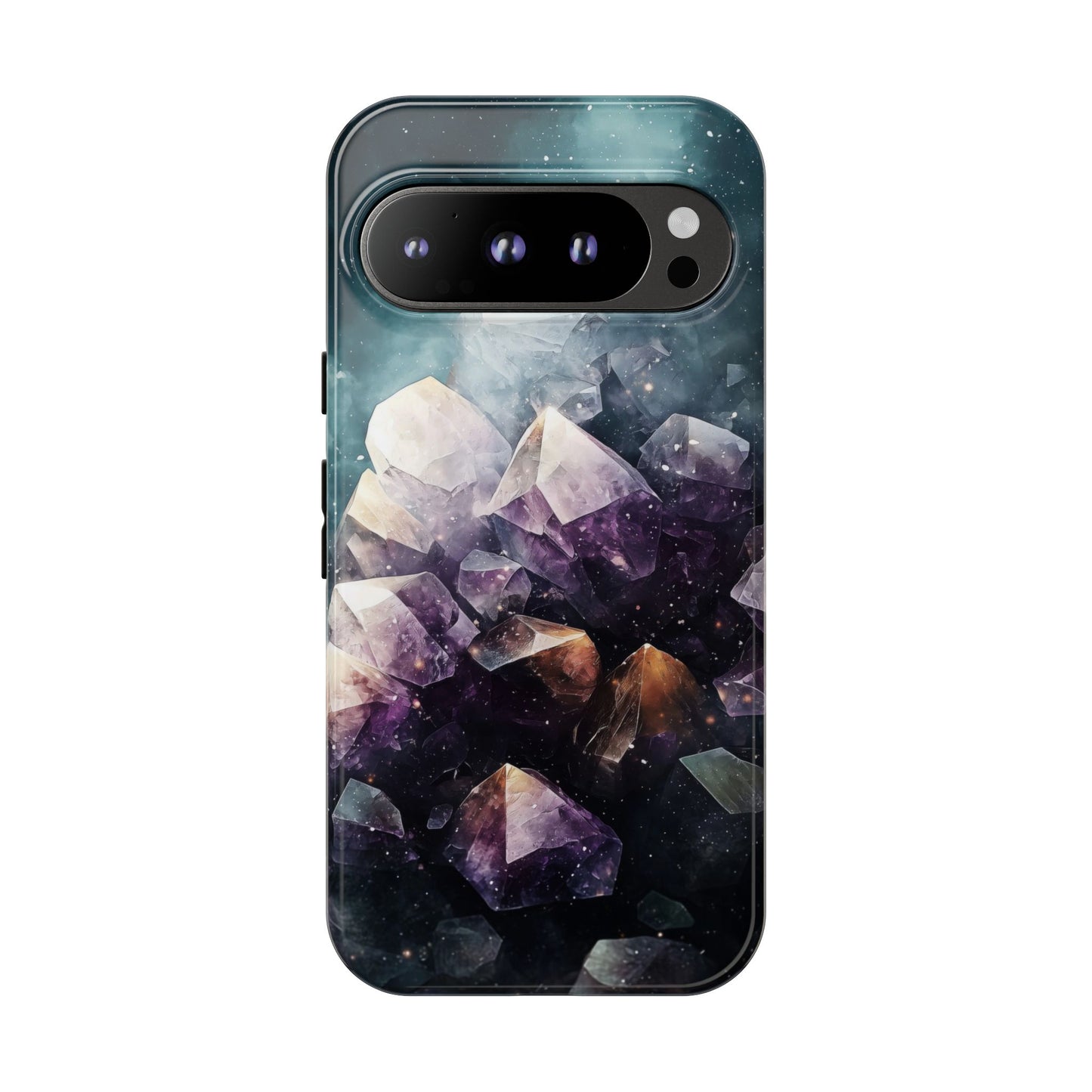 Galactic Amethyst Stones Phone Case for iPhone, Samsung & Google Pixel