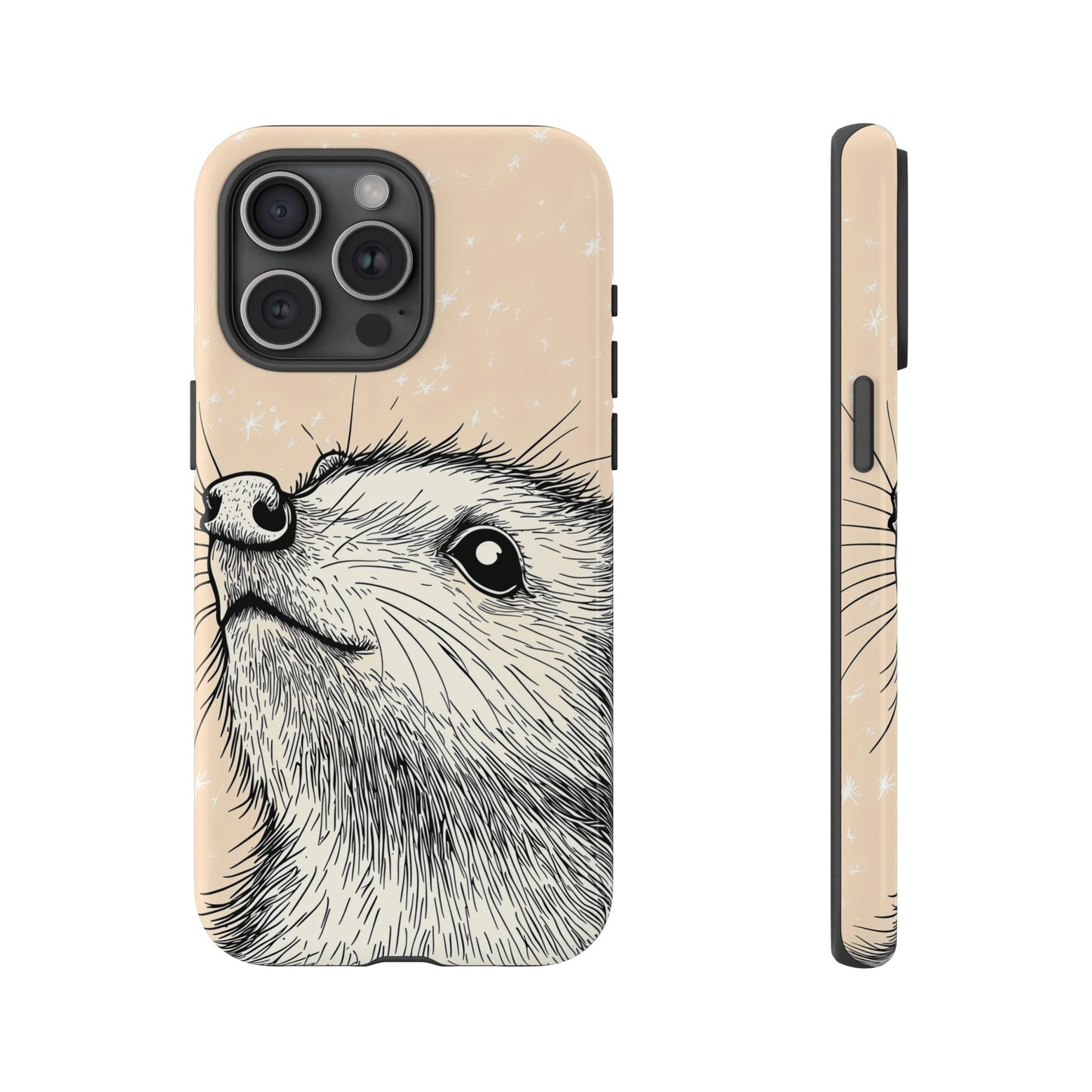 Starlit Wonder: Curious Critter in the Cosmos Phone Case for iPhone, Samsung & Pixel