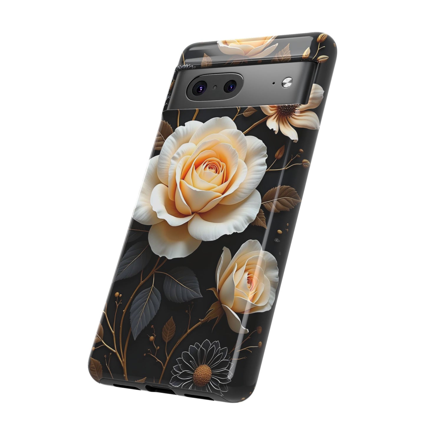 Elegant 3D Floral Design, Botanical Phone Case design for Iphone.