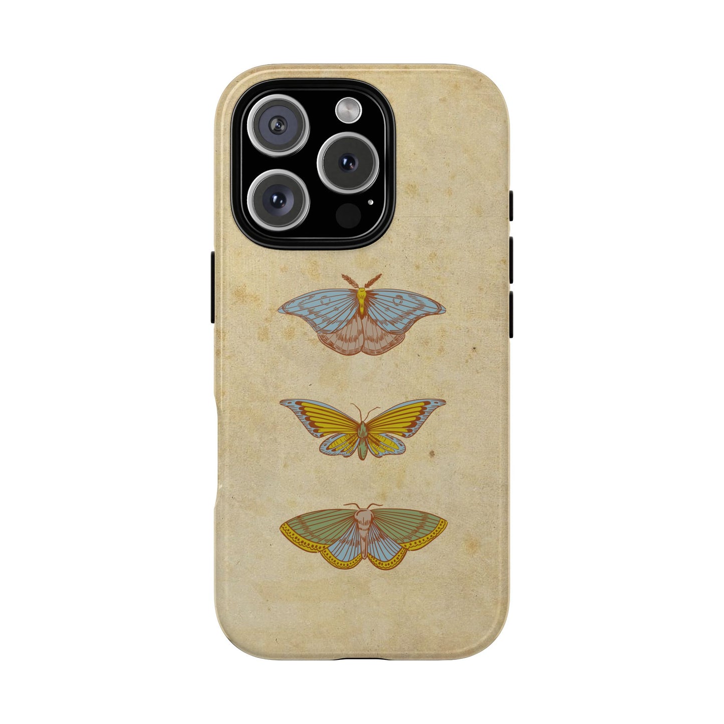 Minimal Vintage Butterfly Phone Case – Aesthetic Beige Background for iPhone, Samsung & Pixel