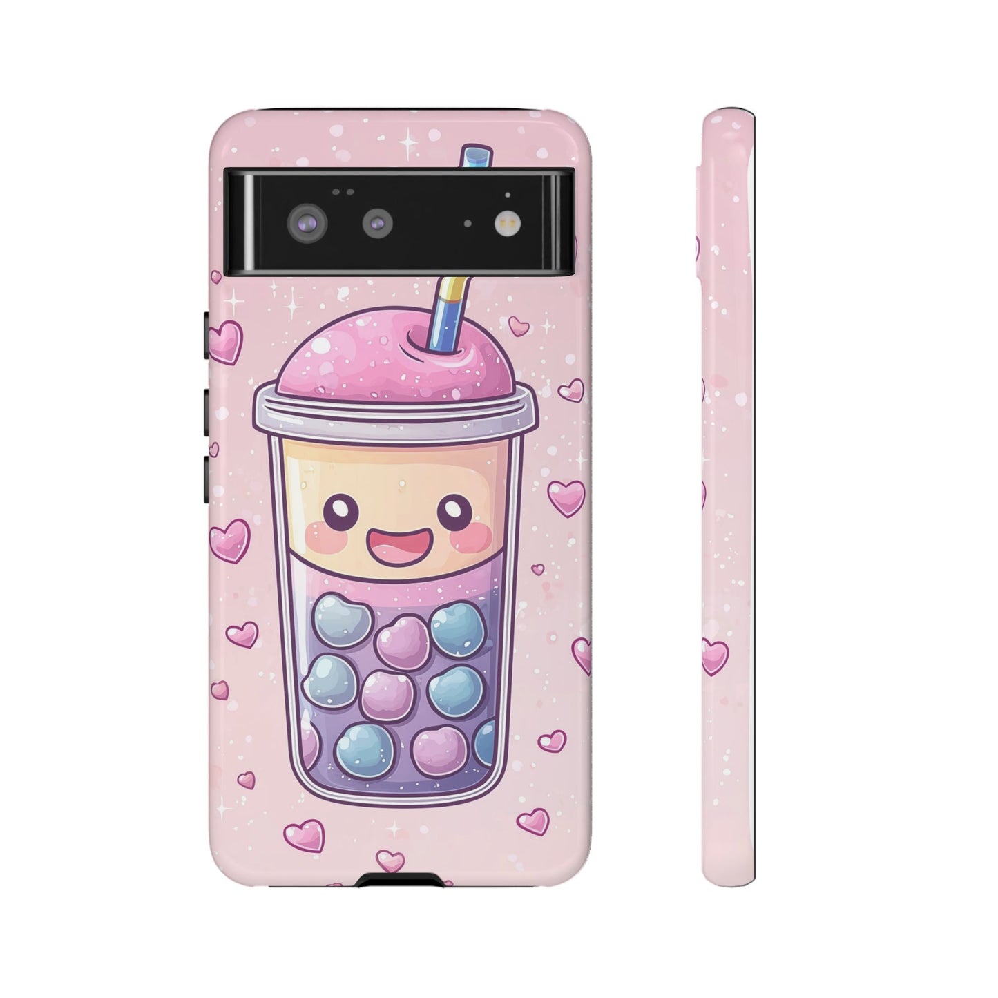 Sweet Bubble Tea Love Phone Case for iPhone, Samsung, Google Pixel