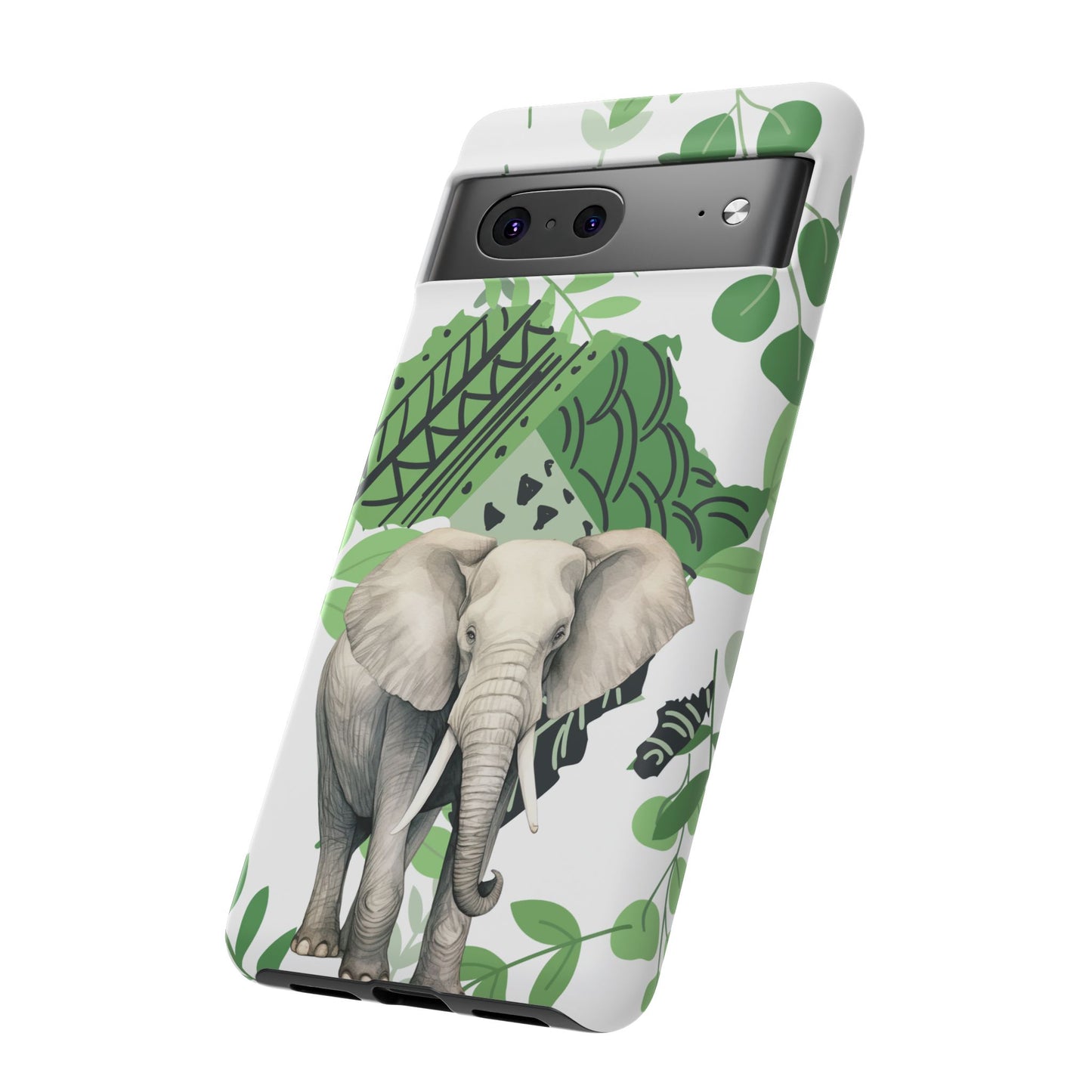 Tropical Elephant Mobile Cover – Nature-Inspired Boho Art