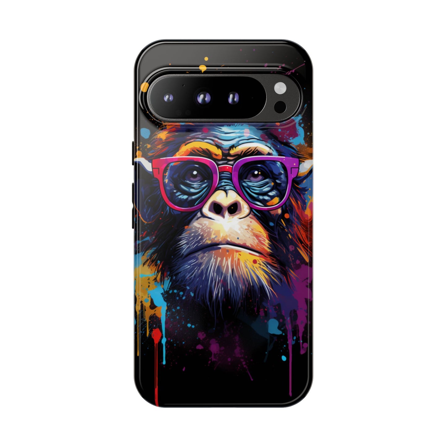 Grafitti Monkey Print Phone Case - iPhone, Samsung & Google Pixel Cover - Artistic Phone Case, Animal Lover Gift