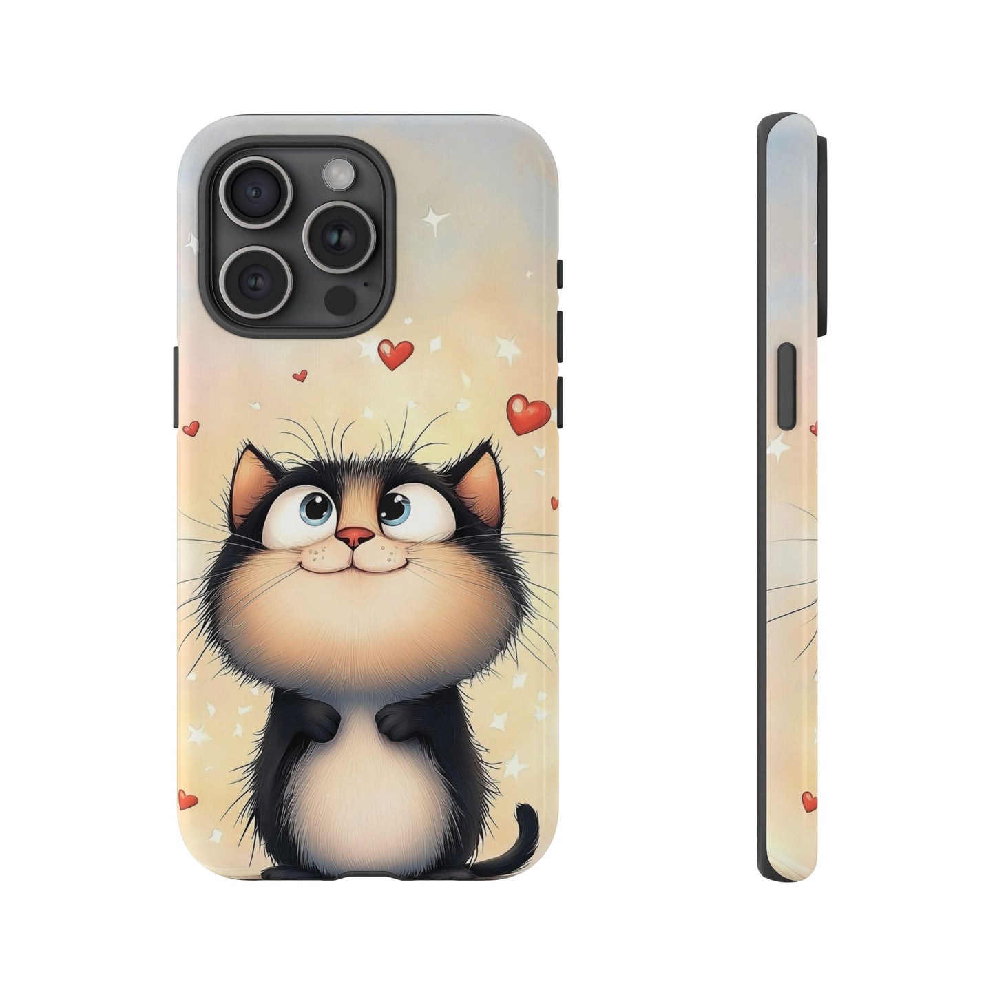 Cute Kitty Love Phone Case β Adorable Anime Cat Design for iPhone, Google Pixel & Samsung