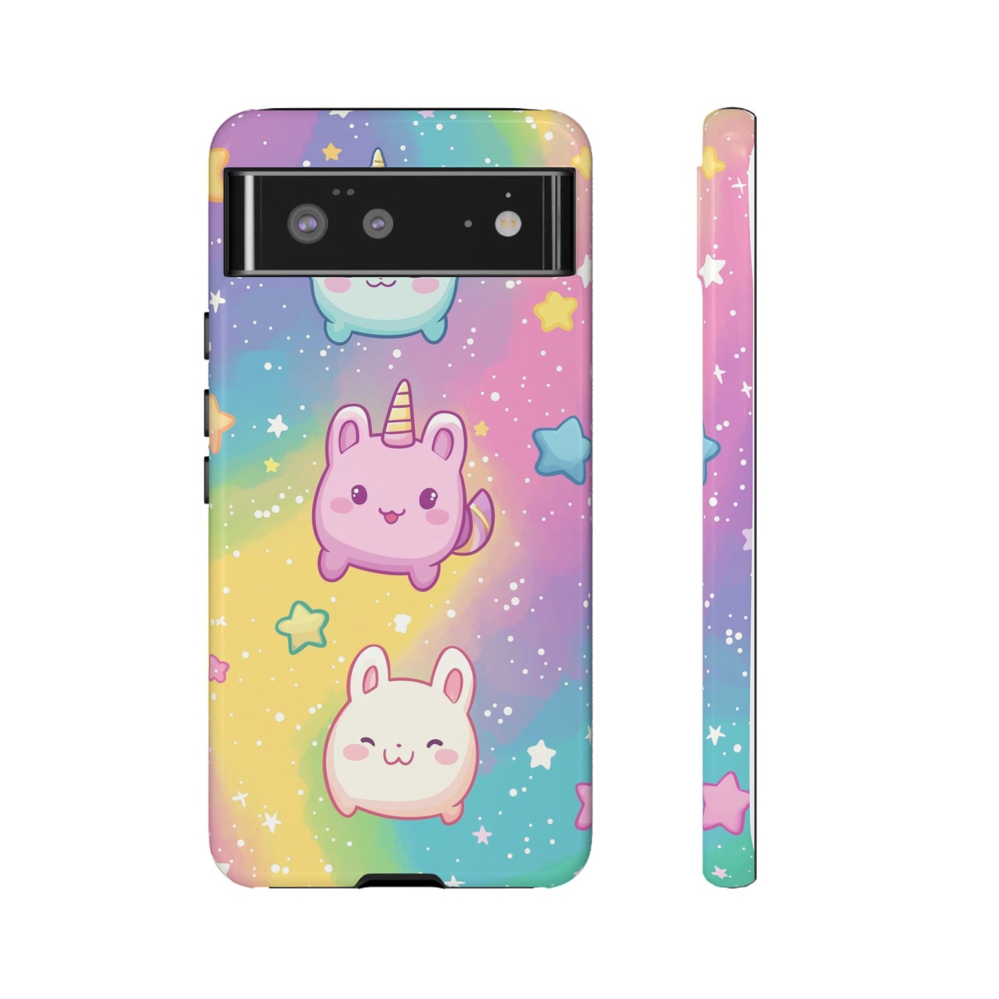 Pastel Unicorn Bunny Anime Phone Case for iPhone, Samsung, Google Pixel