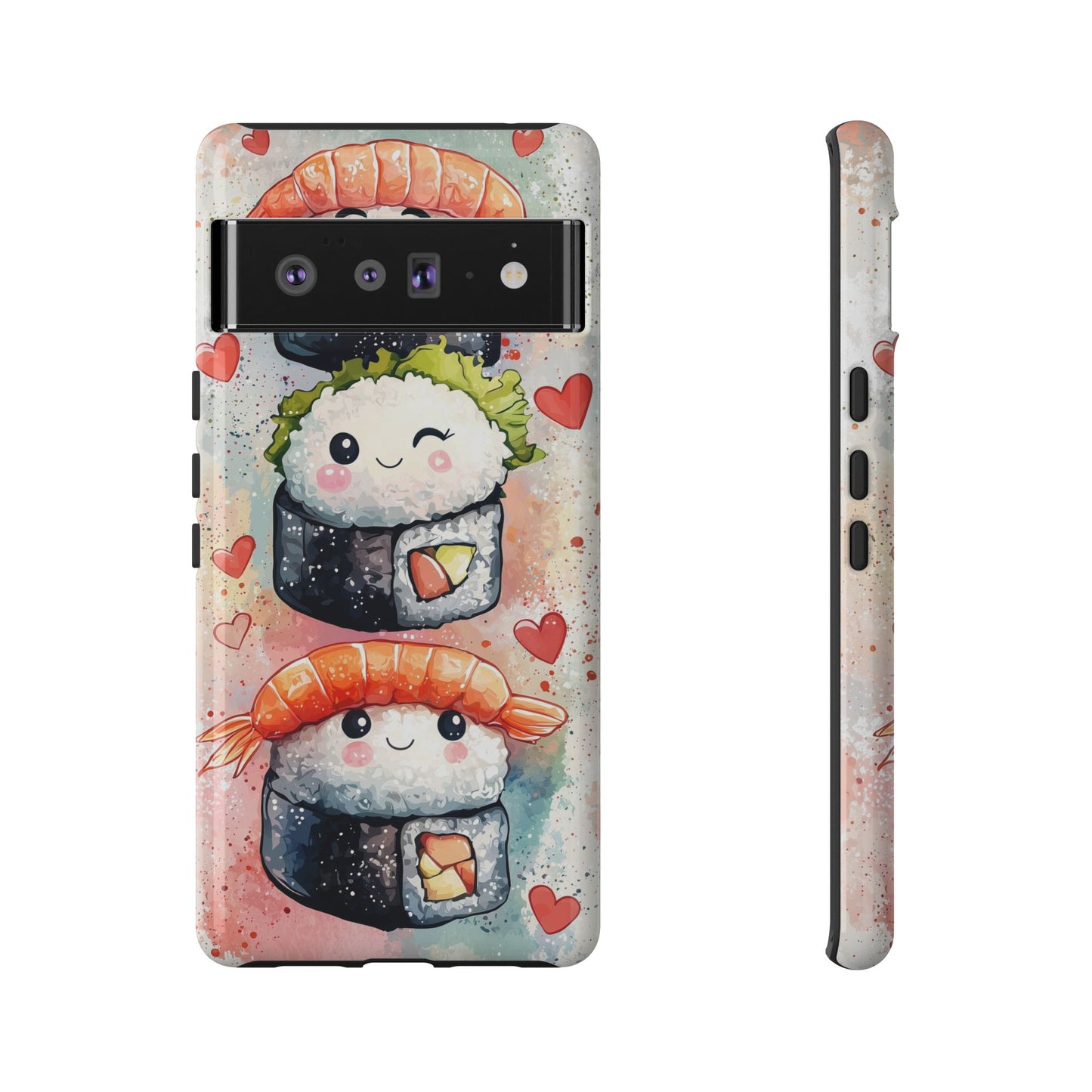 Sweet Sushi Trio - Anime Phone Case Cover for iPhone, Samsung, Google Pixel