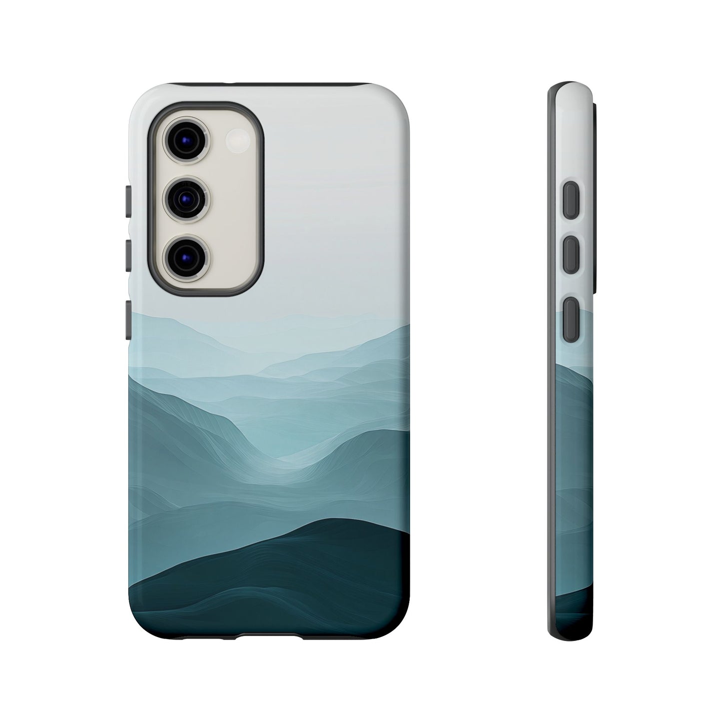 Tranquil Terrain – Misty Abstract Landscape Case for iPhone, Samsung & Pixel