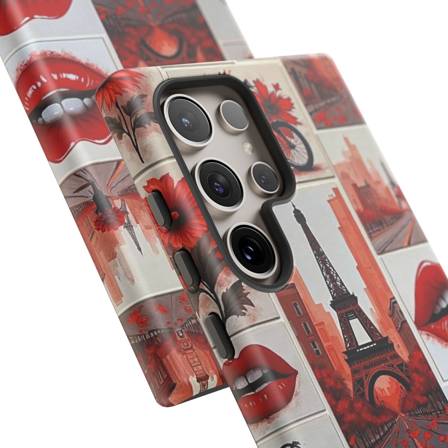 Red Lips & Eiffel Tower Phone Case