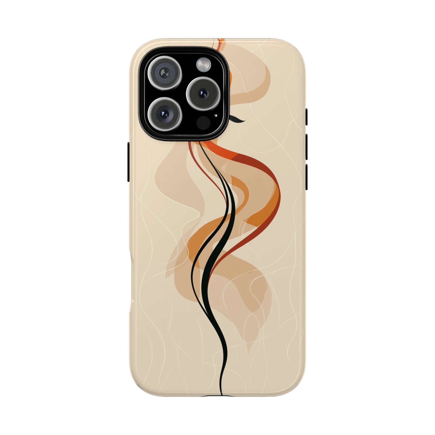 Feminine Flame: Abstract Grace Phone Case for iPhone, Samsung & Pixel