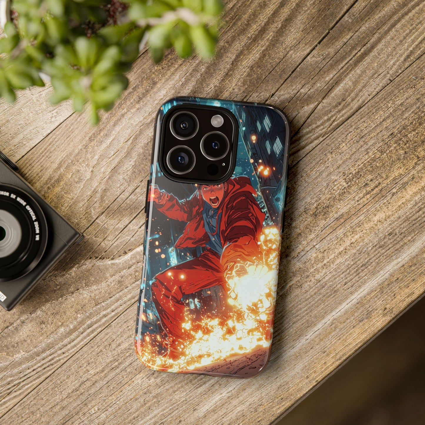 Urban Firestarter | Neon Blaze Hero Phone Case for iPhone, Samsung & Pixel
