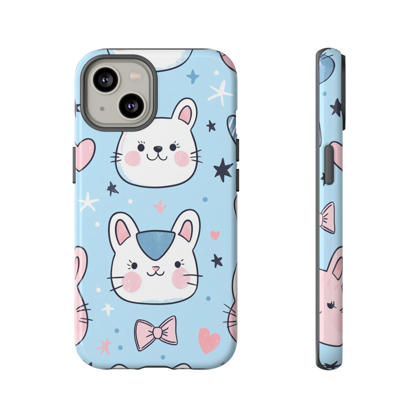 Kawaii Kitty Love Anime Phone Case for iPhone, Samsung, Google Pixel