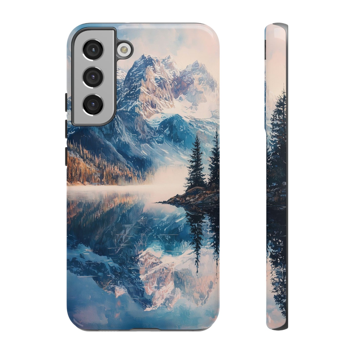 Mountain Lake Reflection Phone Case – Tranquil Nature Vibes for iPhone, Pixel & Samsung