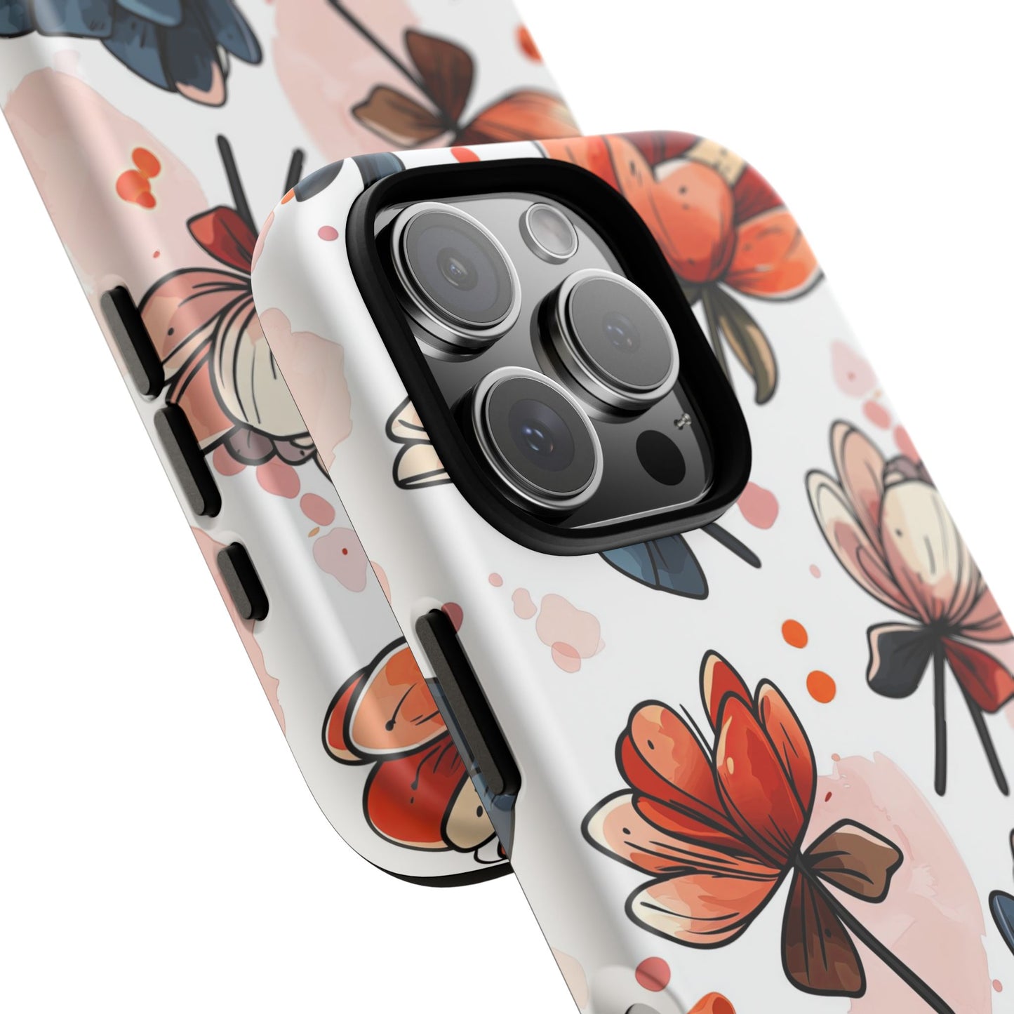 Bold Bloom Watercolor Floral Phone Case for iPhone, Samsung & Google Pixel | Artistic Flower Pattern