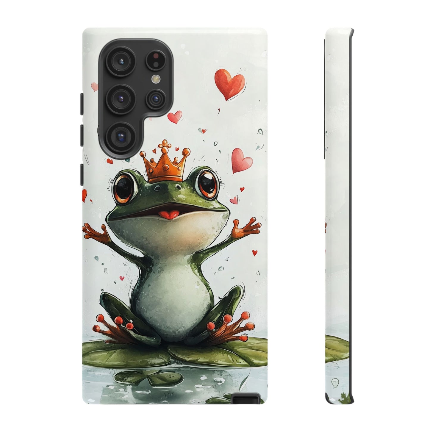Happy Frog King Phone Case β Cute Anime Aesthetic for iPhone, Google Pixel & Samsung