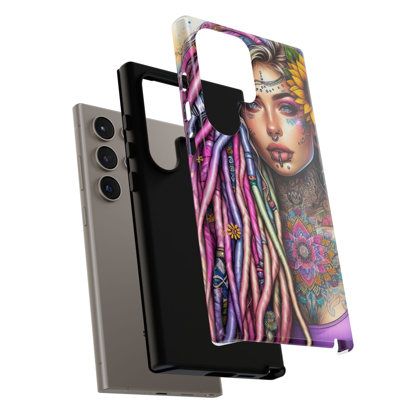 Boho Mandala Goddess – Ethereal Tattoo Art Mobile Cover