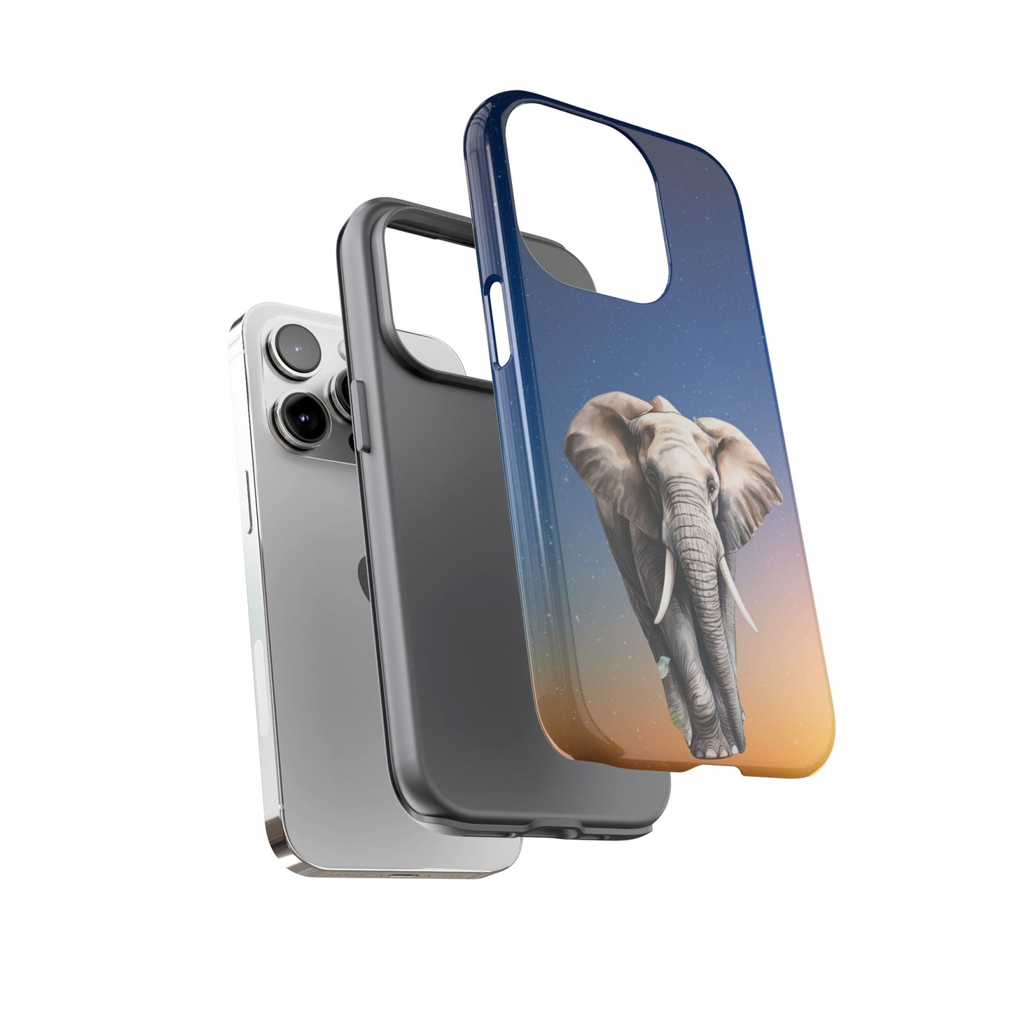 Celestial Elephant Mobile Cover – Dreamy Night Sky Aesthetic