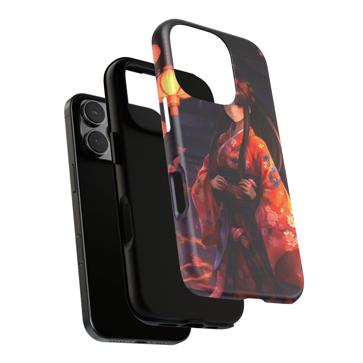Anime Girl Phone Case - Cute Aesthetic Cover for iPhone, Samsung & Google Pixel, Girly Phone Case, Kawaii Phone Case, Anime Lover Gift
