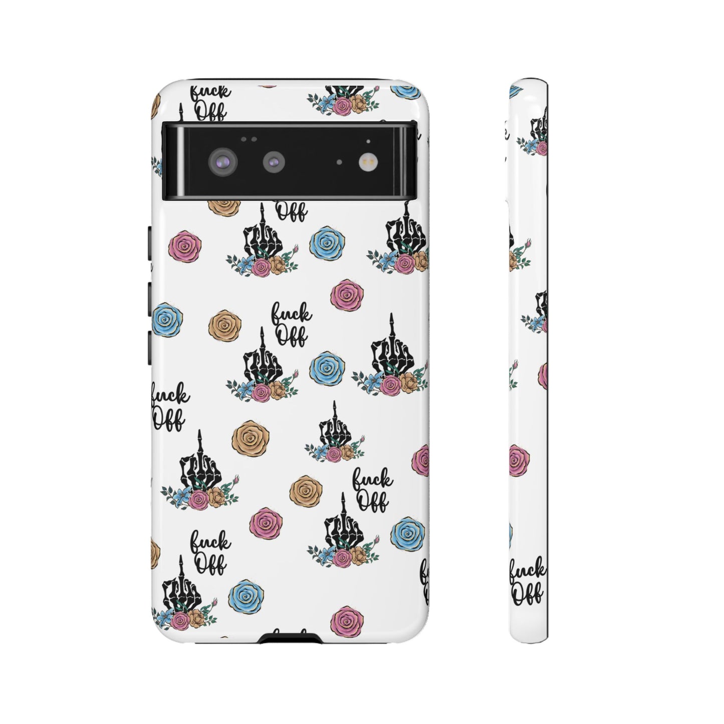 Skeleton Hand Middle Finger Phone Case β Badass Gothic Cover for iPhone, Samsung & Google Pixel