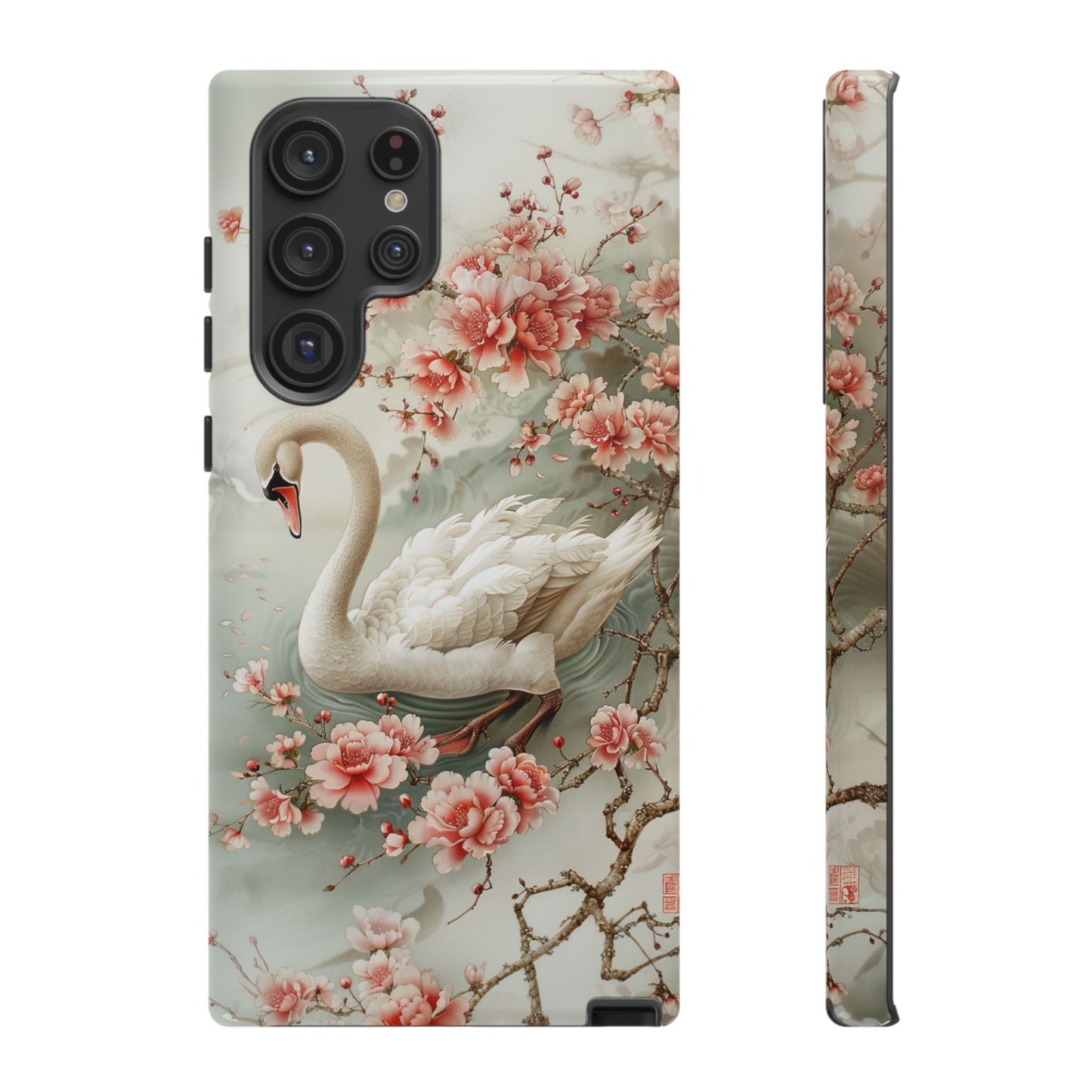 Floral Swan Phone Case β Bird Phone Case, Elegant & Protective for iPhone, Samsung & Google Pixel