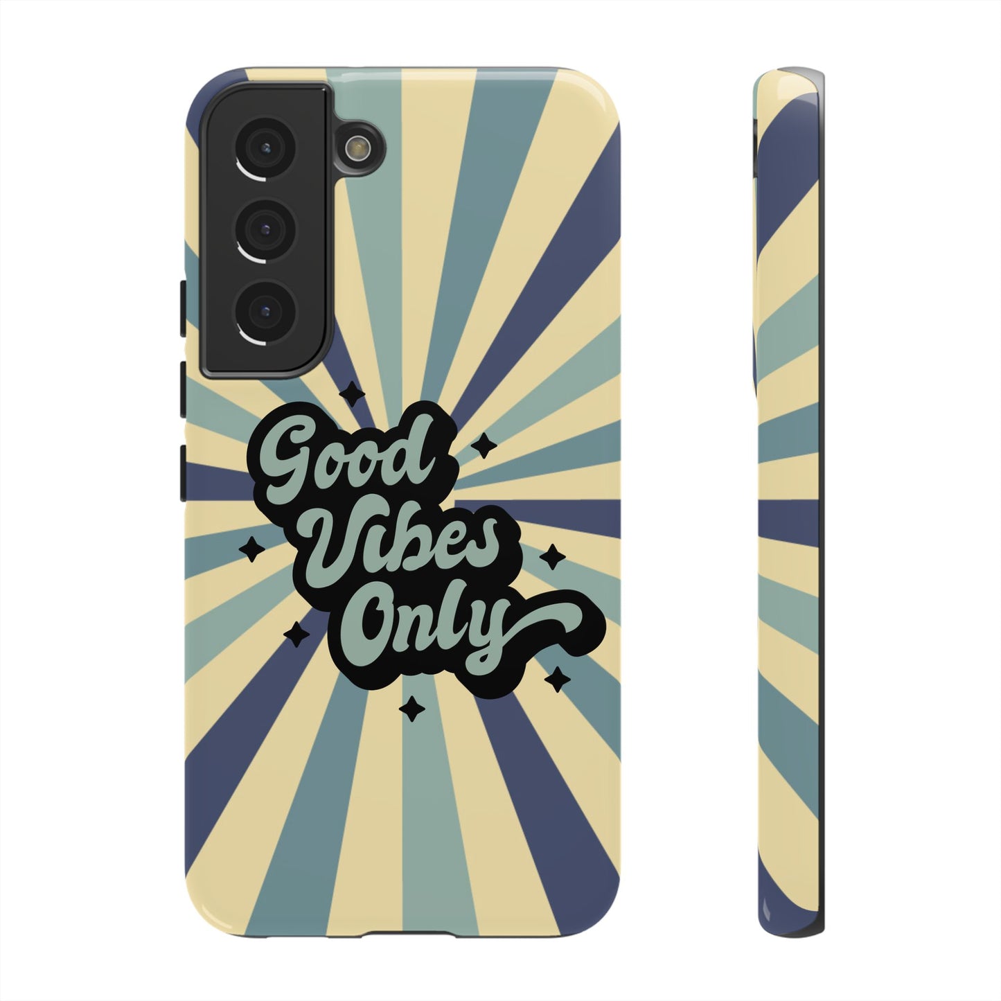 Retro "Good Vibes Only" Phone Case β Vintage Aesthetic for iPhone, Samsung & Google Pixel