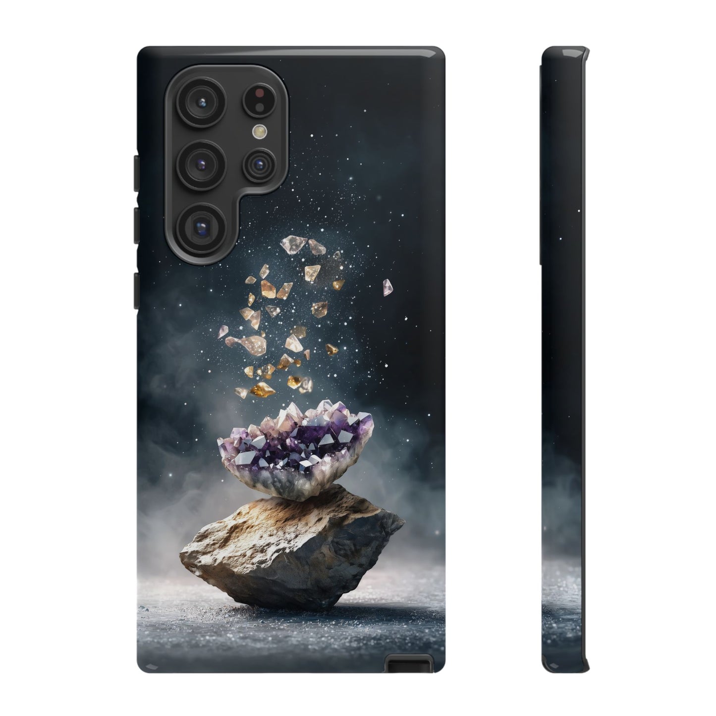 Mystic Amethyst Stones Phone Case for iPhone, Samsung & Google Pixel