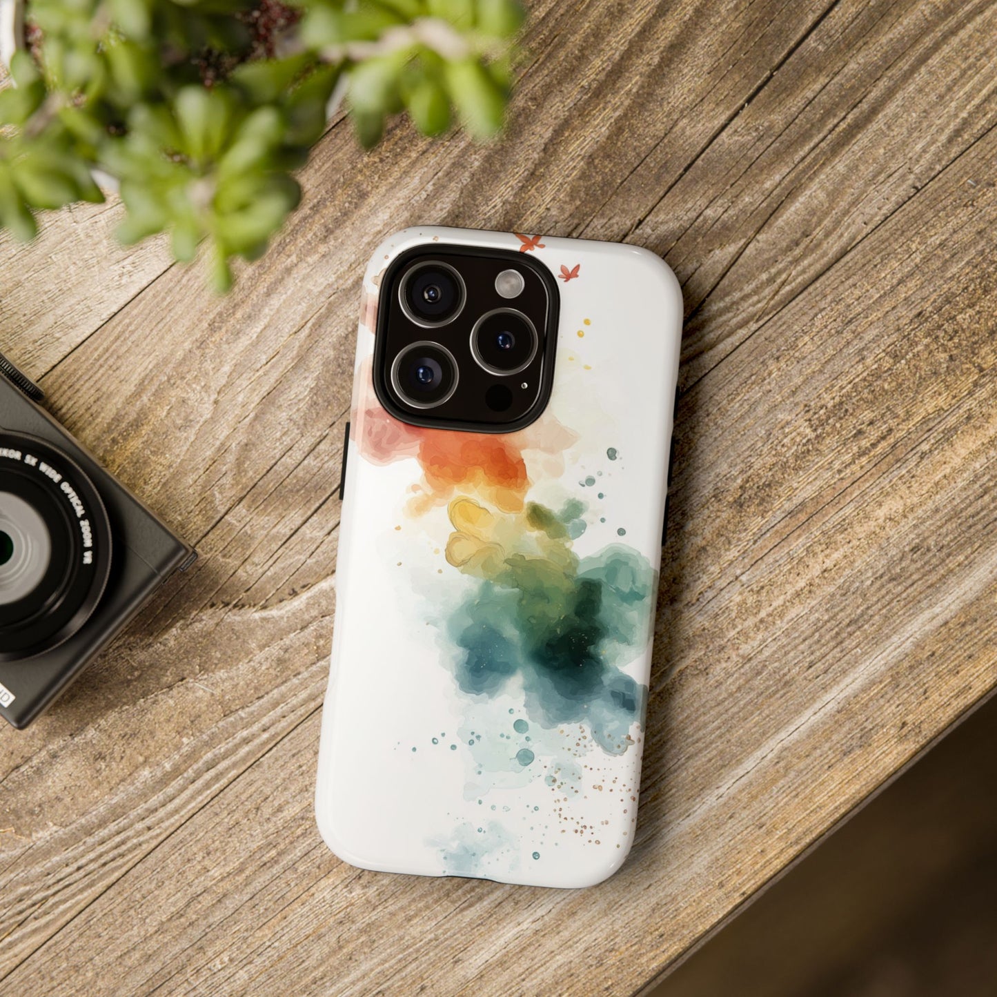 Whirlwind Rainbow Watercolor Phone Case for iPhone, google Pixel & Samsung