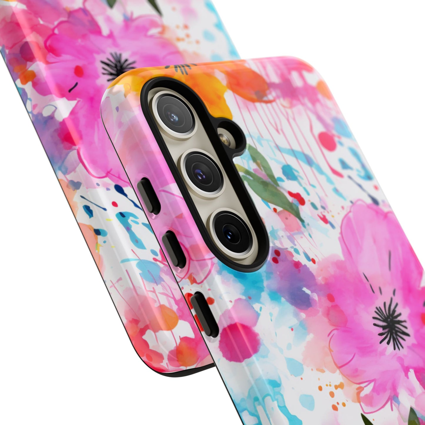 Vibrant Watercolor Floral Phone Case – Artistic & Colorful Design