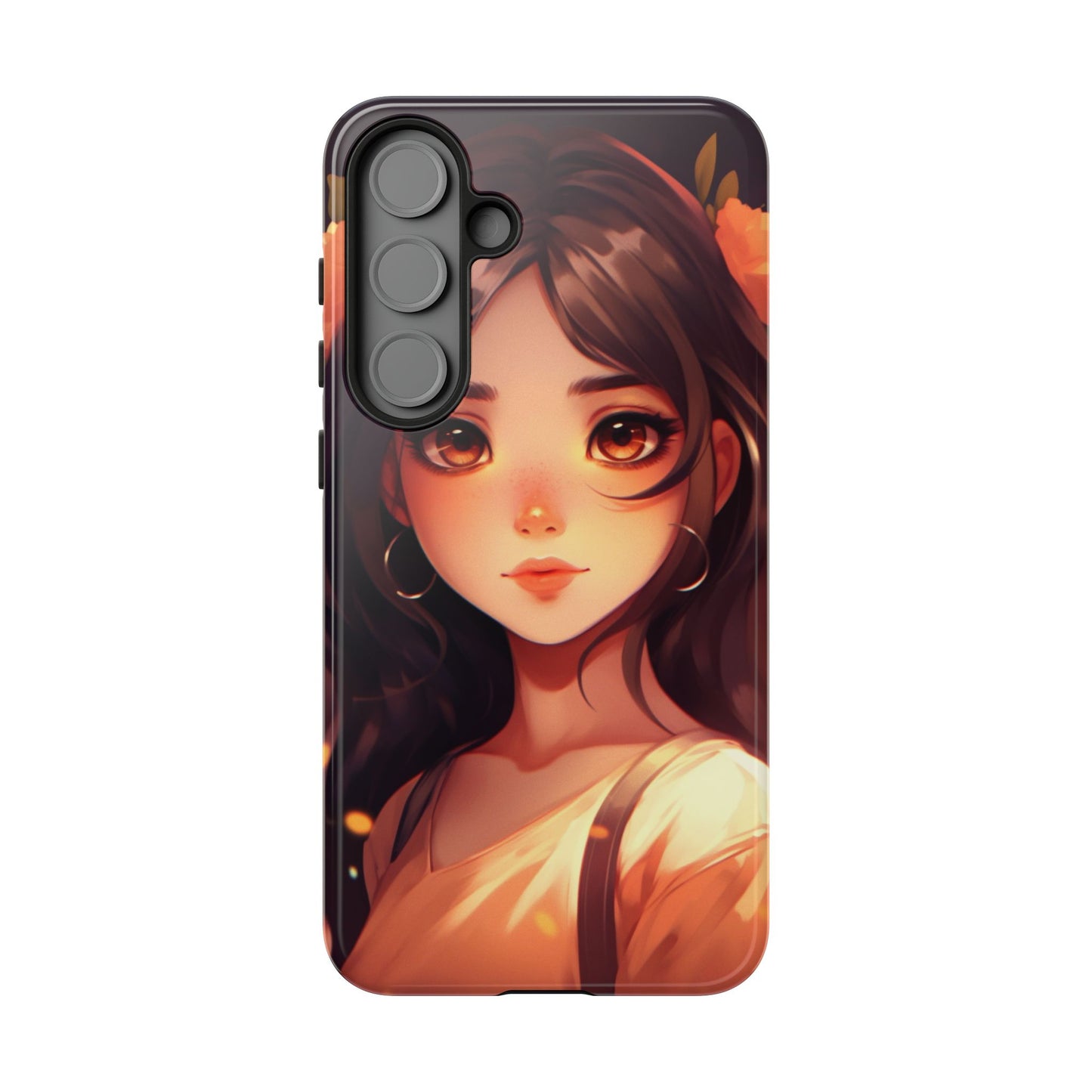 Anime Girl Phone Case - Cute Aesthetic Cover for iPhone, Samsung & Google Pixel, Kawaii Phone Case, Girly Phone Case, Anime Lover Gift