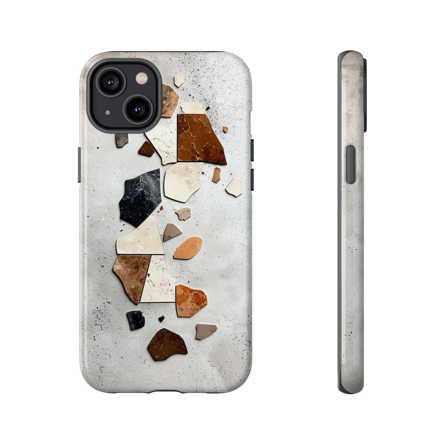 Modern Terrazzo Fragments Phone Case β Earthy & Minimalist for iPhone, google Pixel & Samsung
