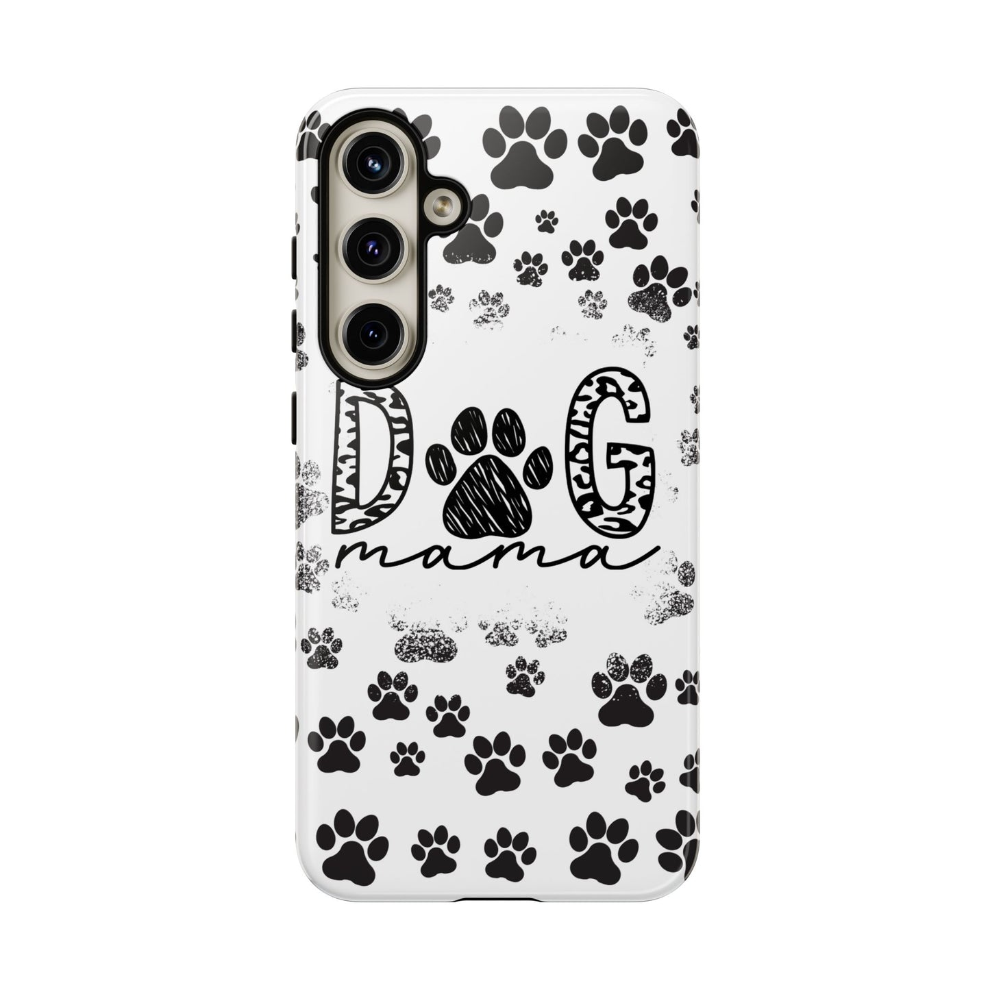 Dog Mama Phone Case for iPhone, Samsung & Google Pixel, Paw Print Phone Cover, Furry Friend Phone Case, Dog Owner/Pat Parents/Dog Mom Gifts