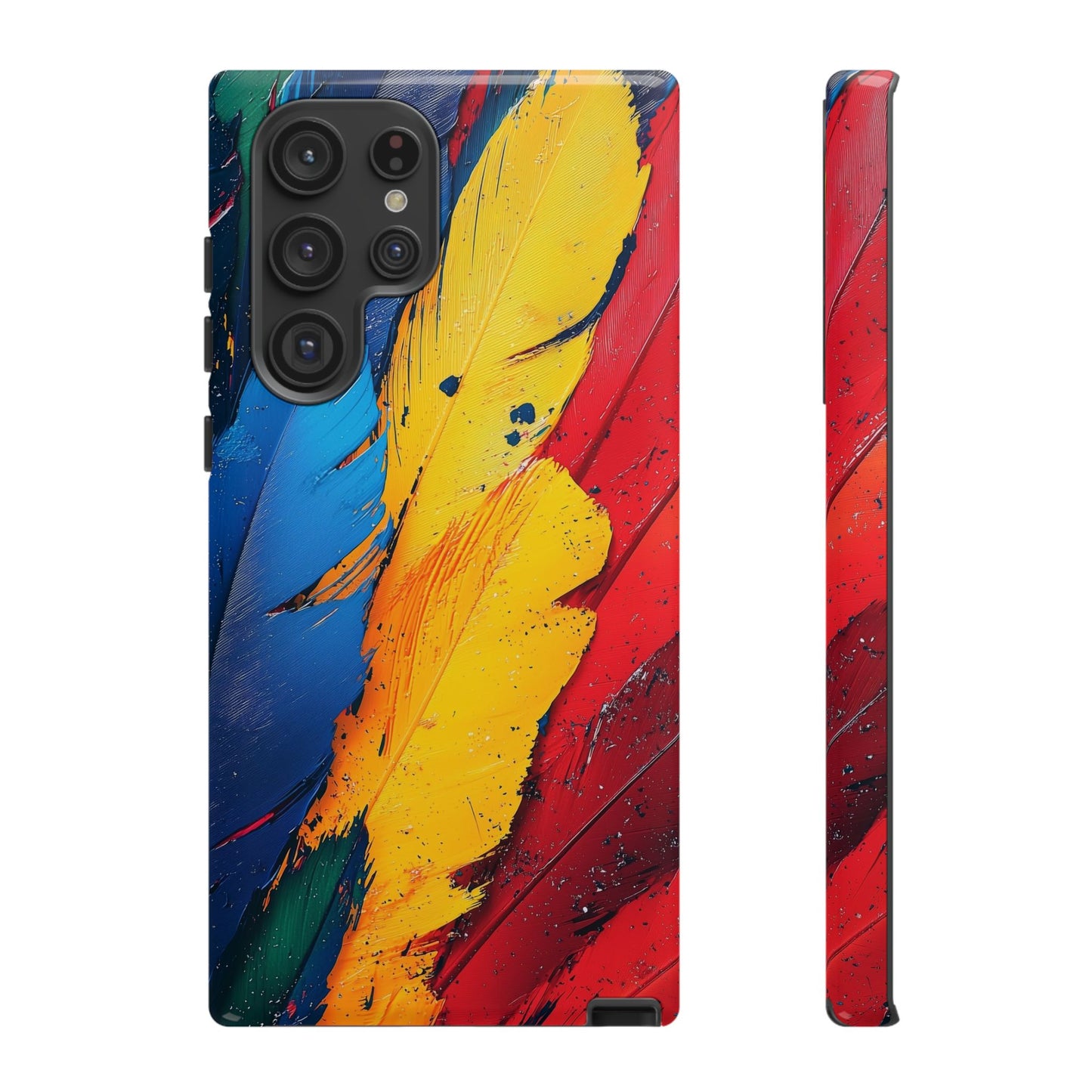 Tropical Macaw Feather Phone Case for iPhone, Samsung & Google Pixel
