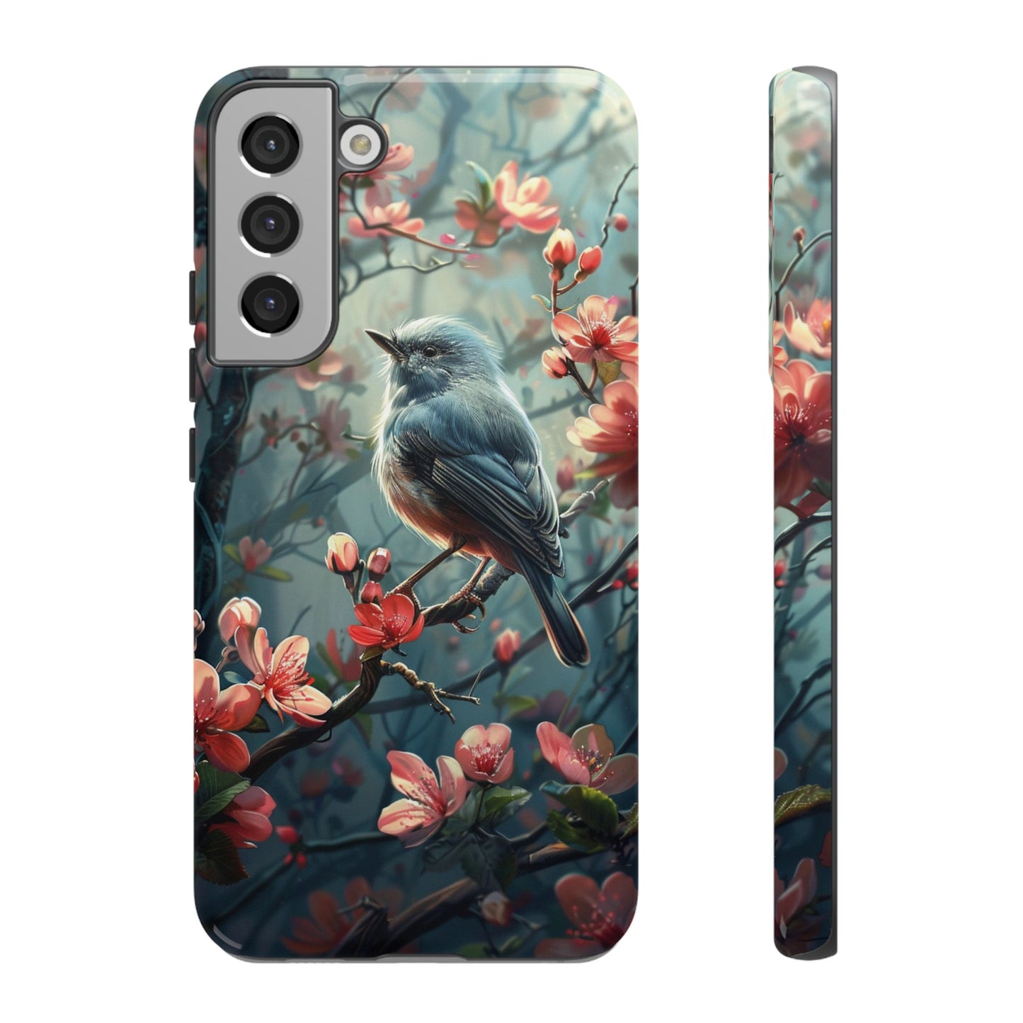 Floral Bird Phone Case β Elegant Nature-Inspired Design for iPhone, Samsung & Google Pixel