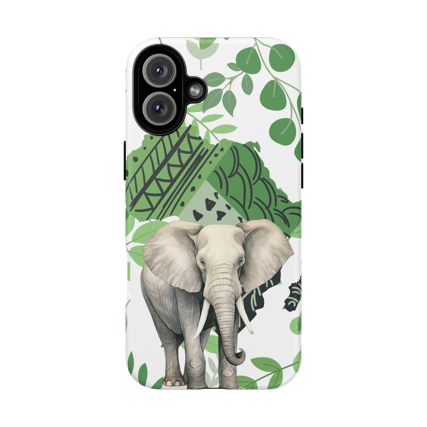 Tropical Elephant Mobile Cover – Nature-Inspired Boho Art