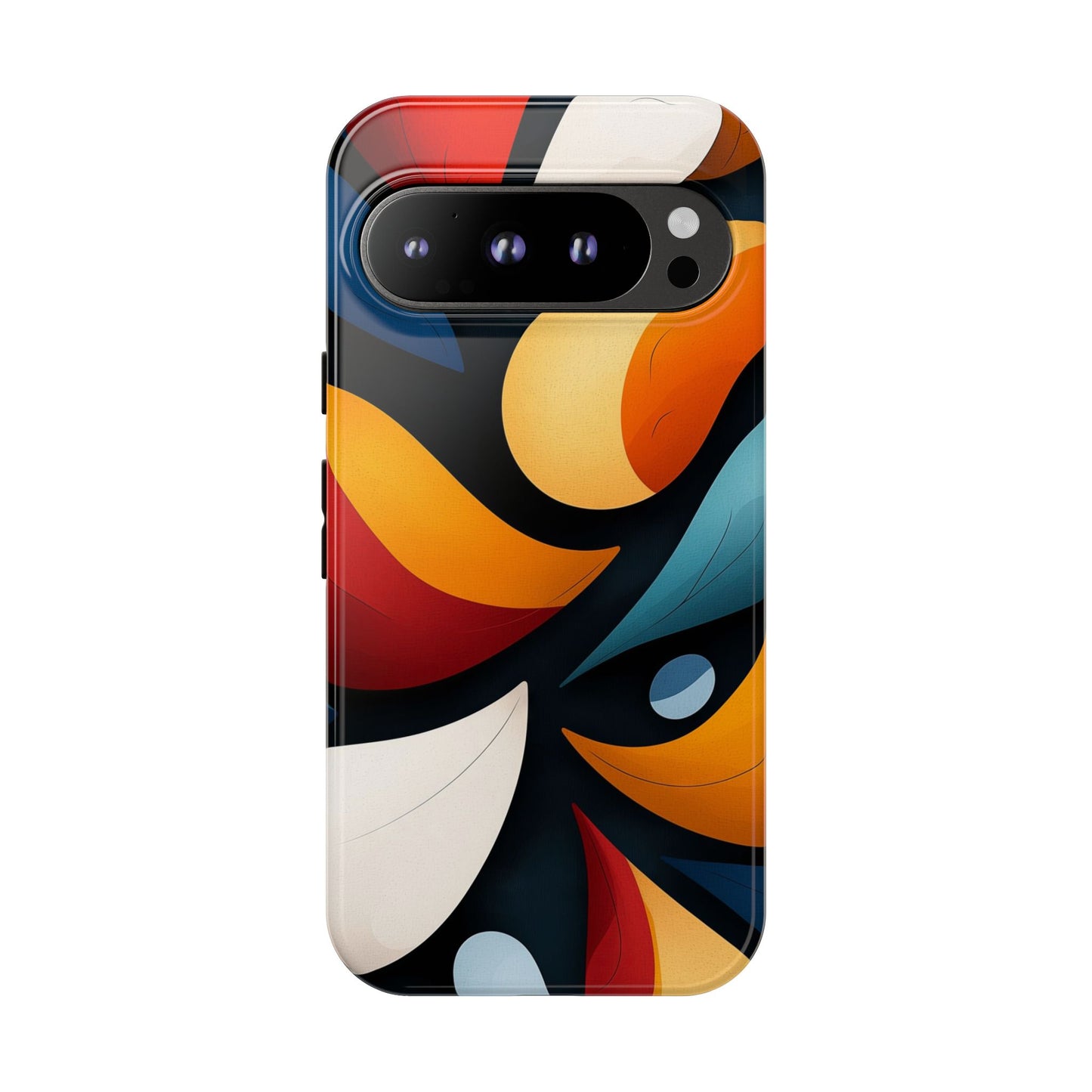 Petal Drift – Modern Abstract Leaf Pattern Phone Case for iPhone, Samsung & Pixel