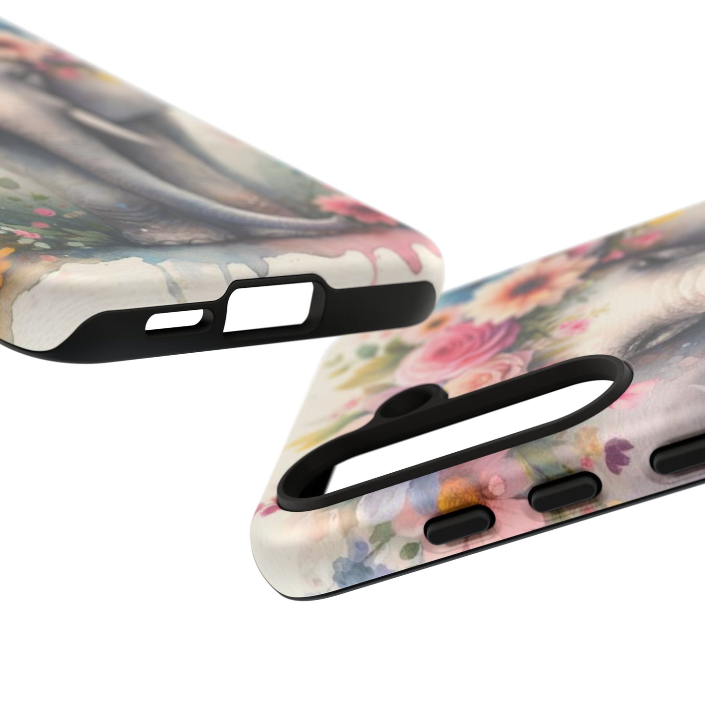 Watercolor Floral Elephant Mobile Cover – Dreamy Artistic Design