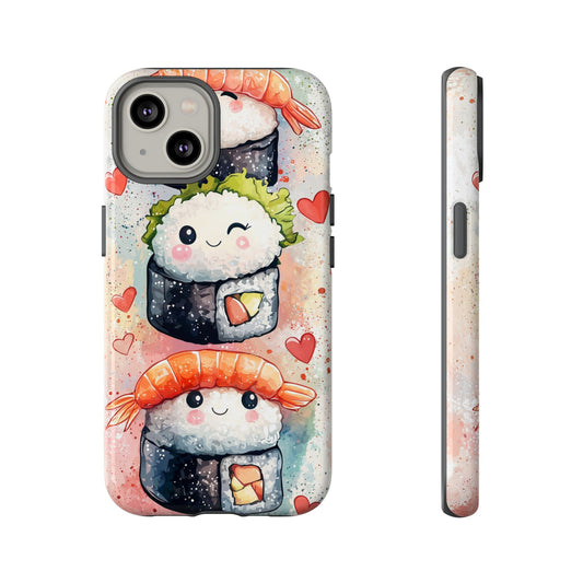 Sweet Sushi Trio - Anime Phone Case Cover for iPhone, Samsung, Google Pixel