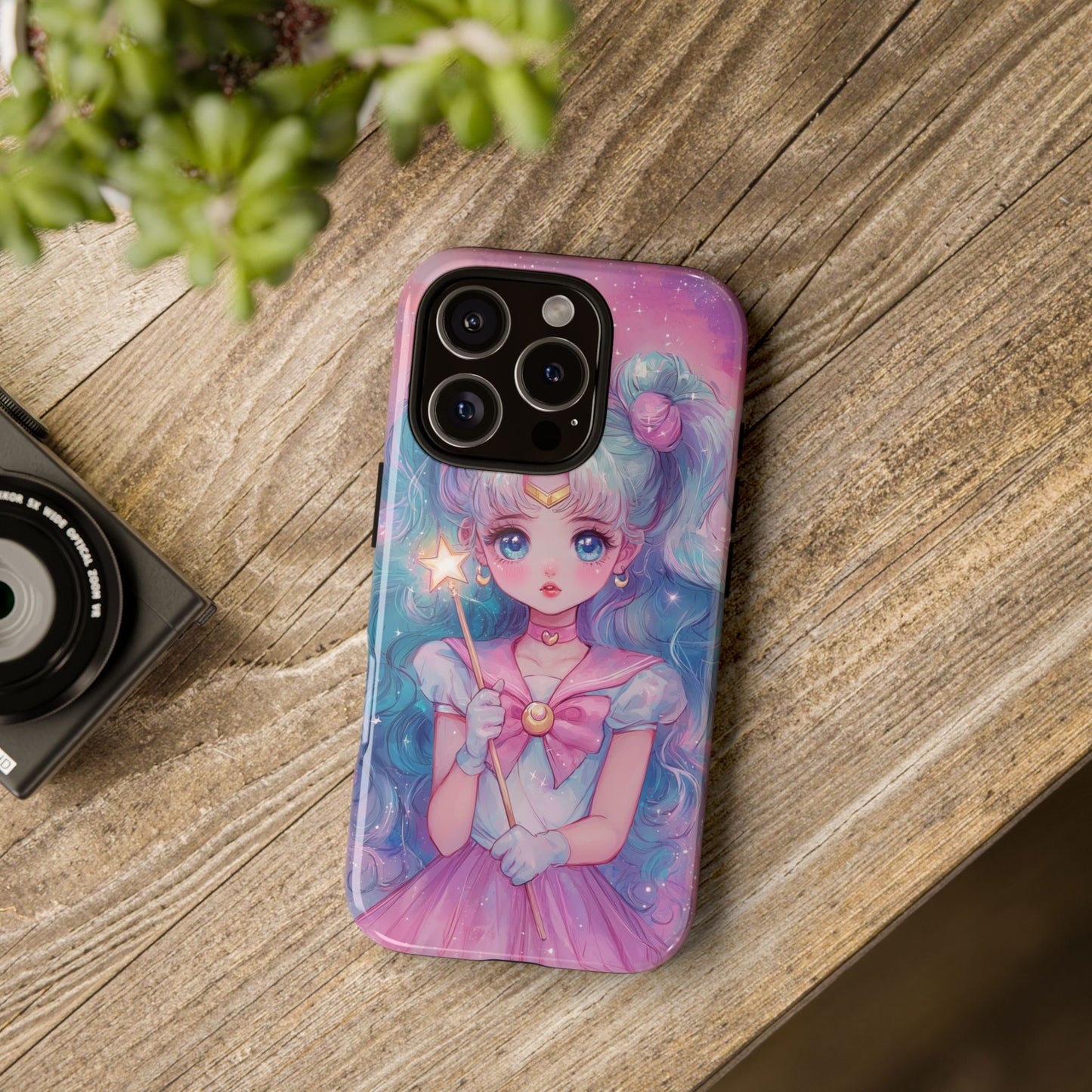 Magical Moon Guardian Anime Phone Case for iPhone, Samsung, Google Pixel