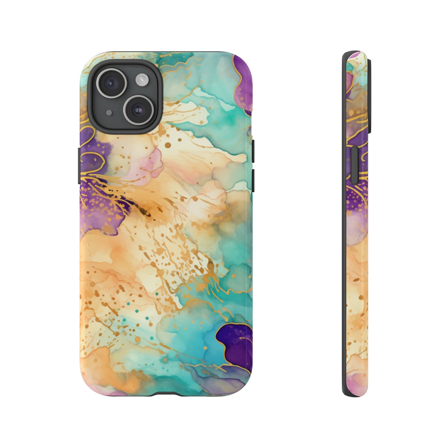 Golden Aura Abstract Watercolor Mobile Case