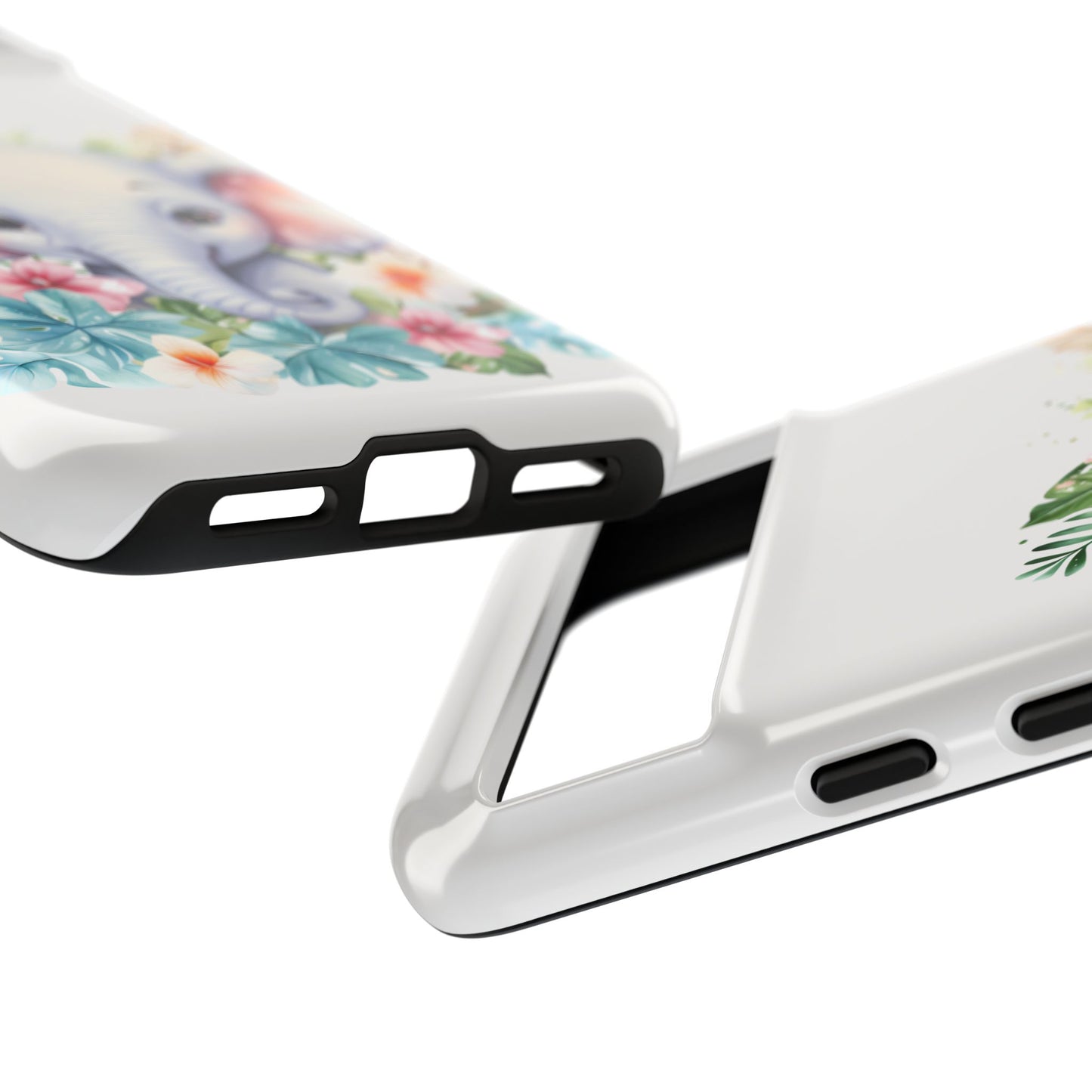 Adorable Baby Elephant Mobile Cover – Floral Fantasy Art